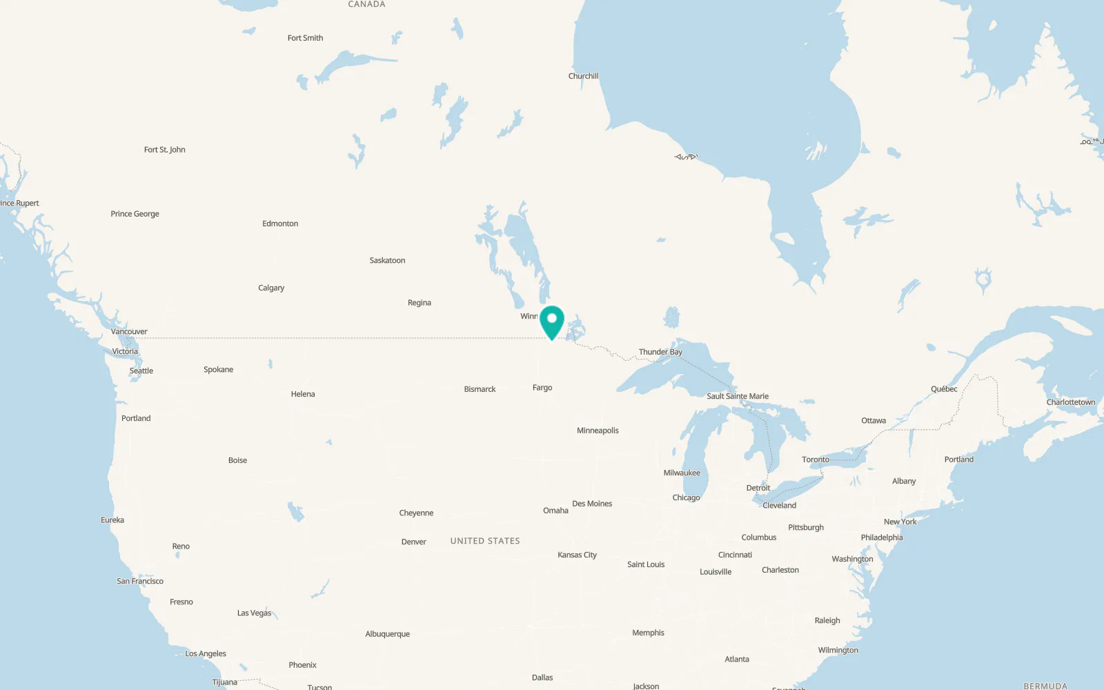 Map of Greenbush
