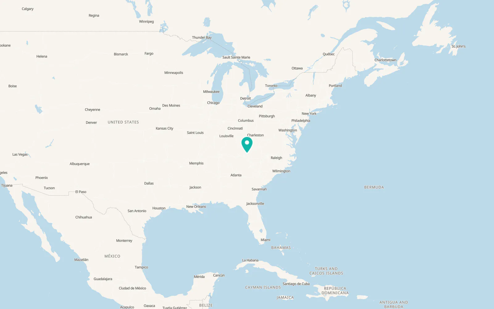 Map of Greeneville