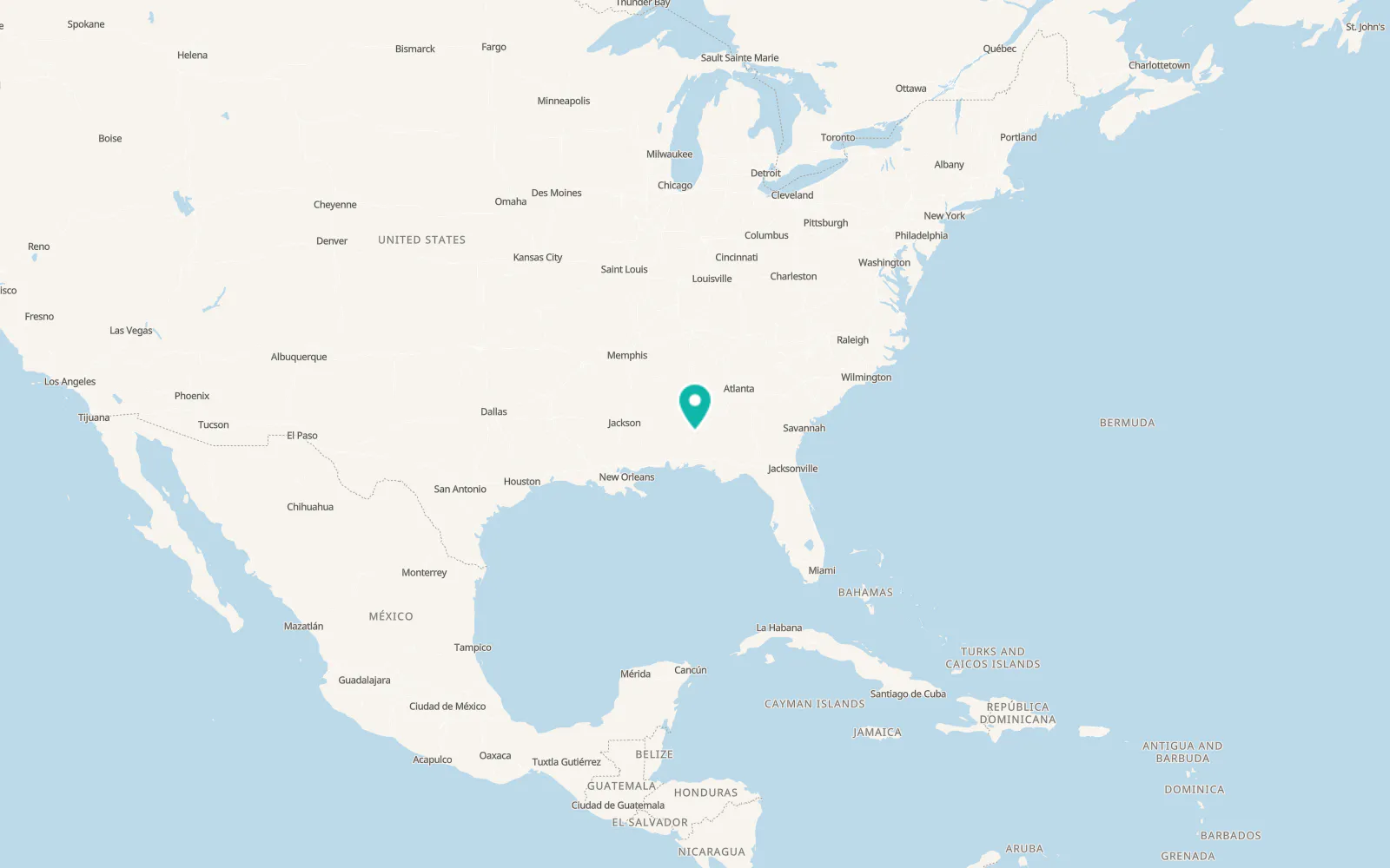 Map of Greenville