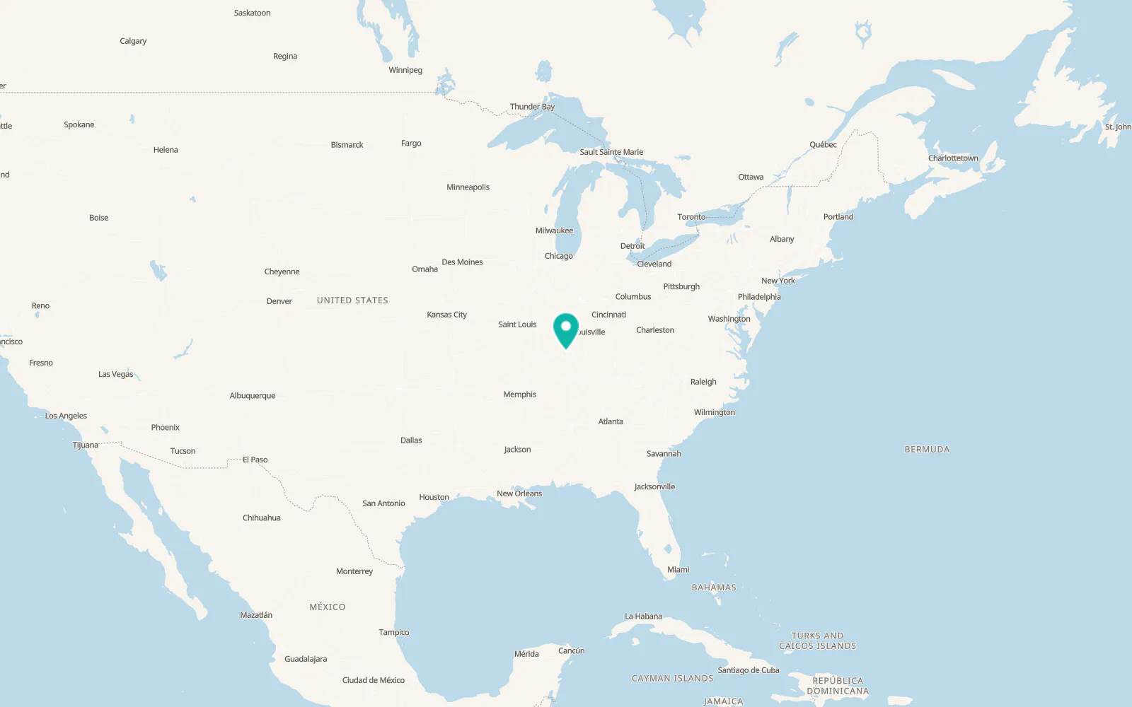 Map of Greenville