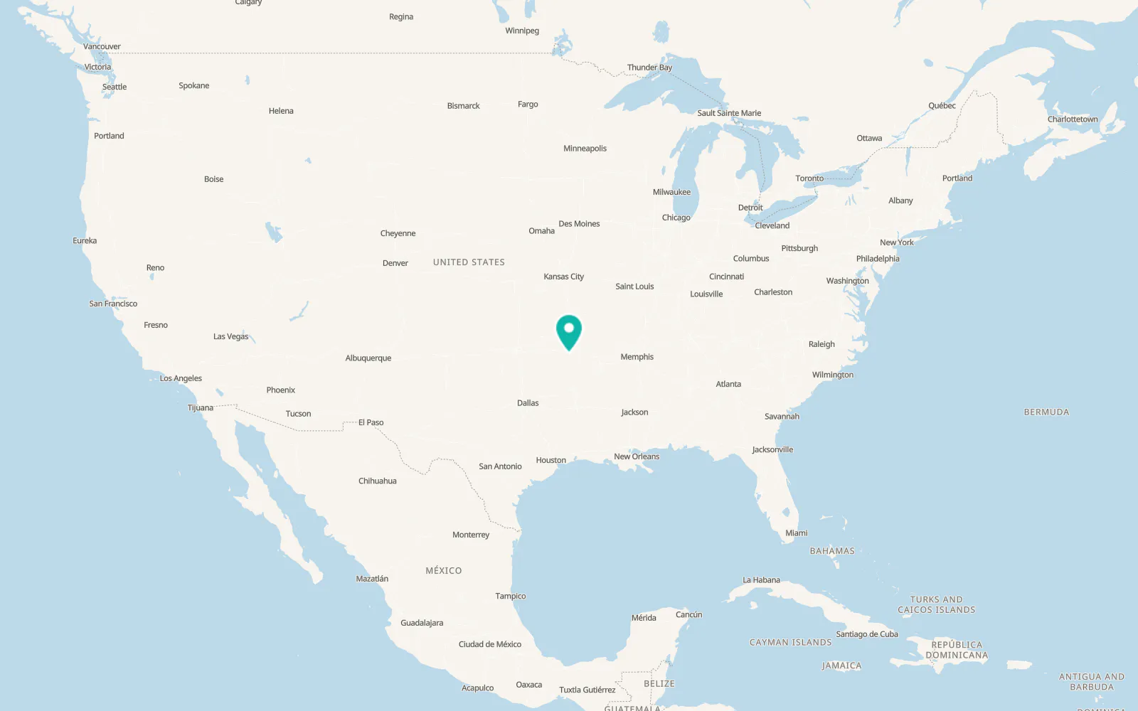 Map of Greenwood