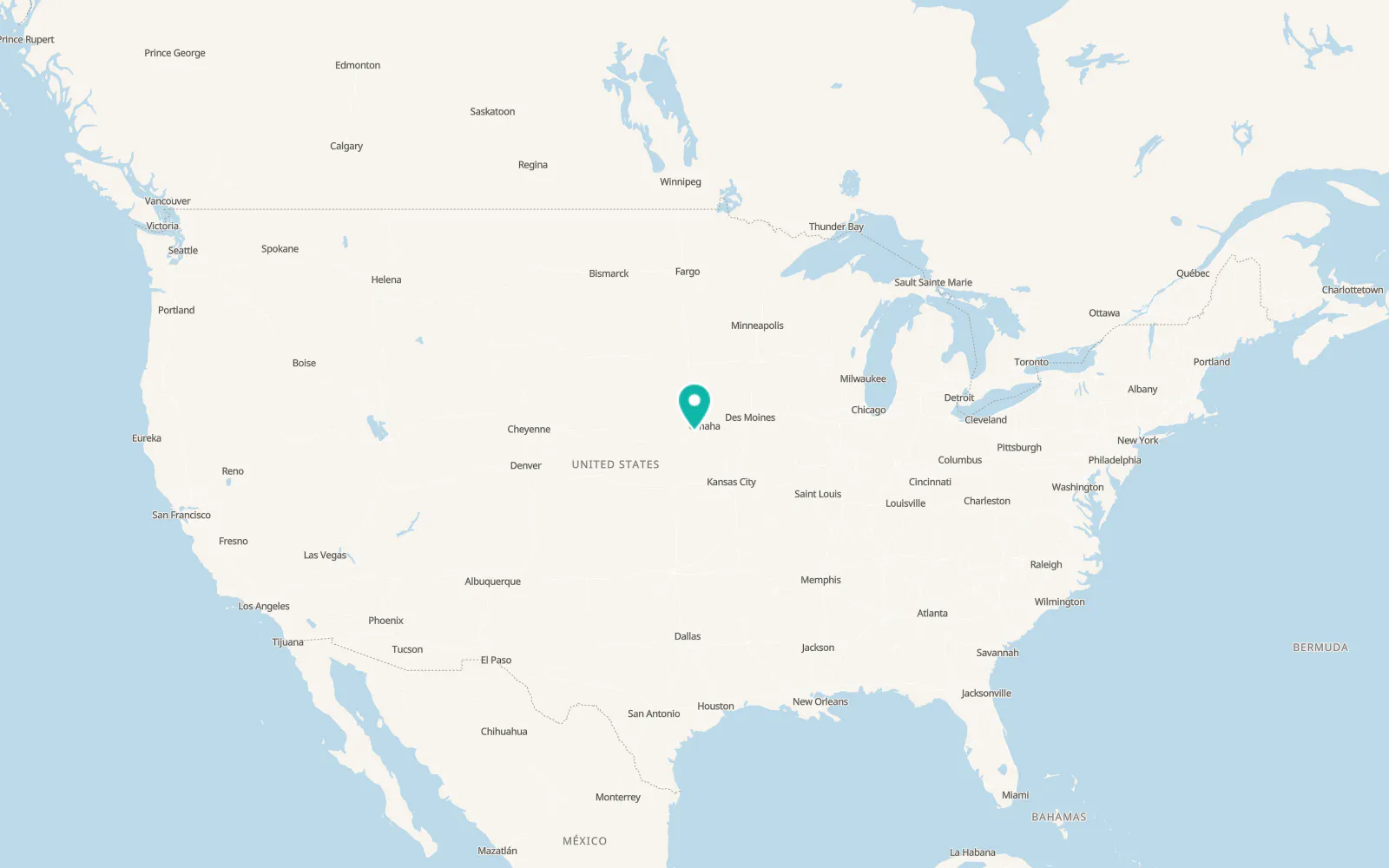 Map of Greenwood