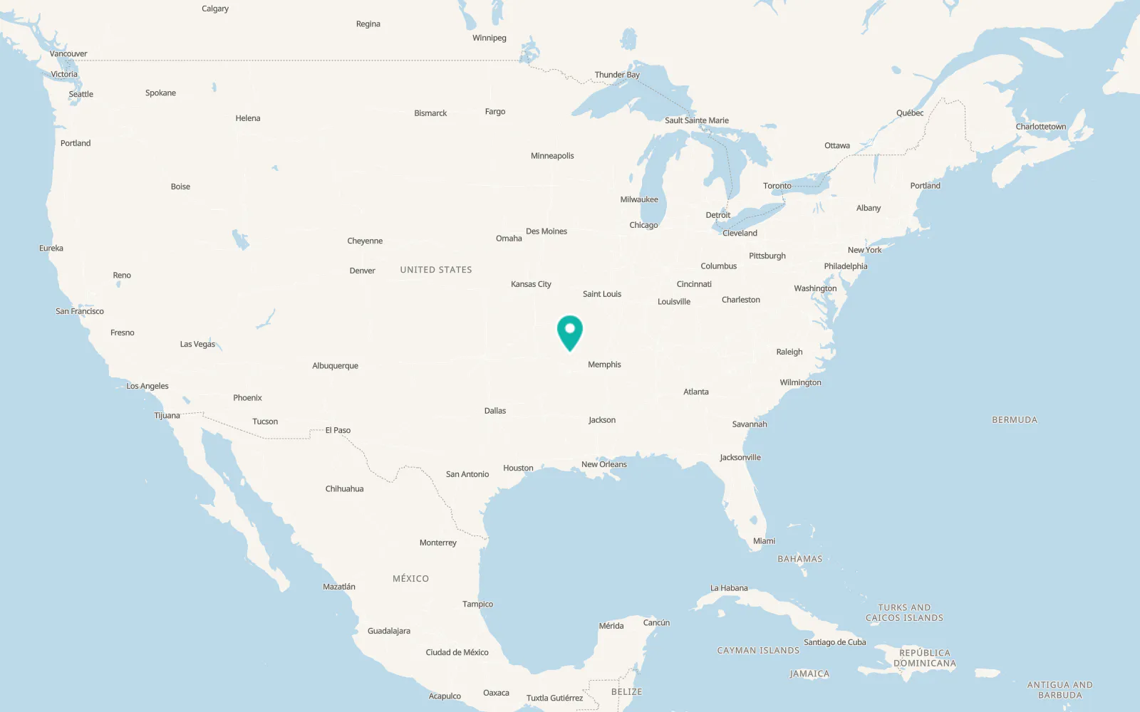 Map of Greers Ferry