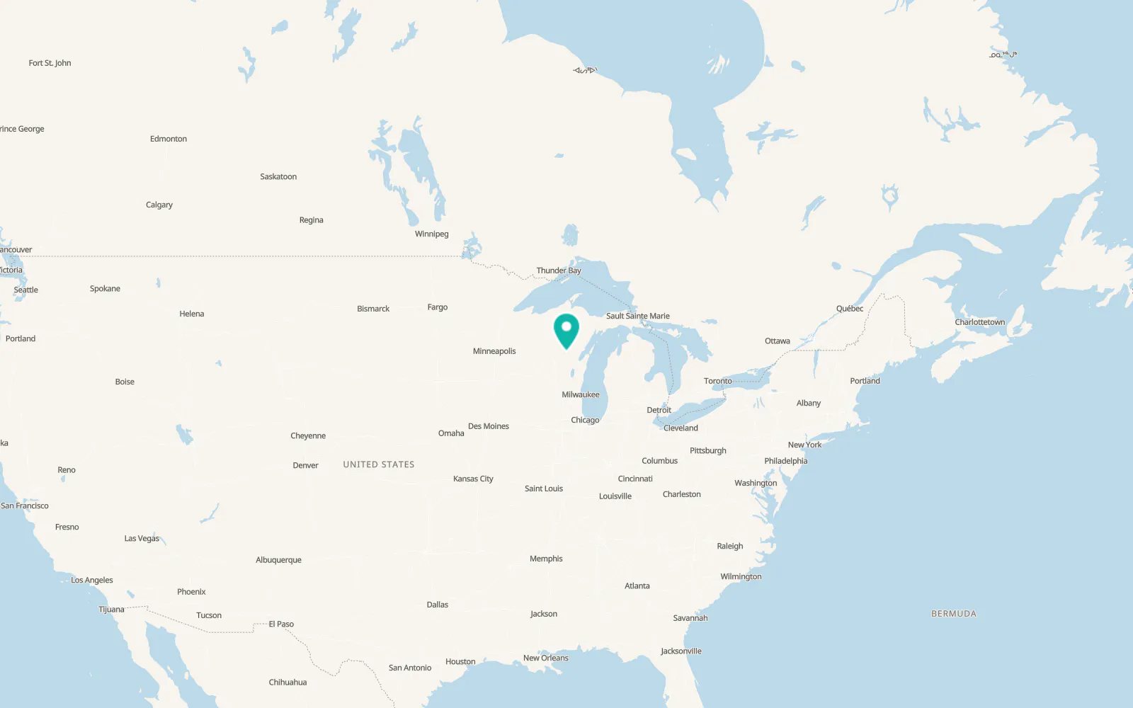 Map of Gresham