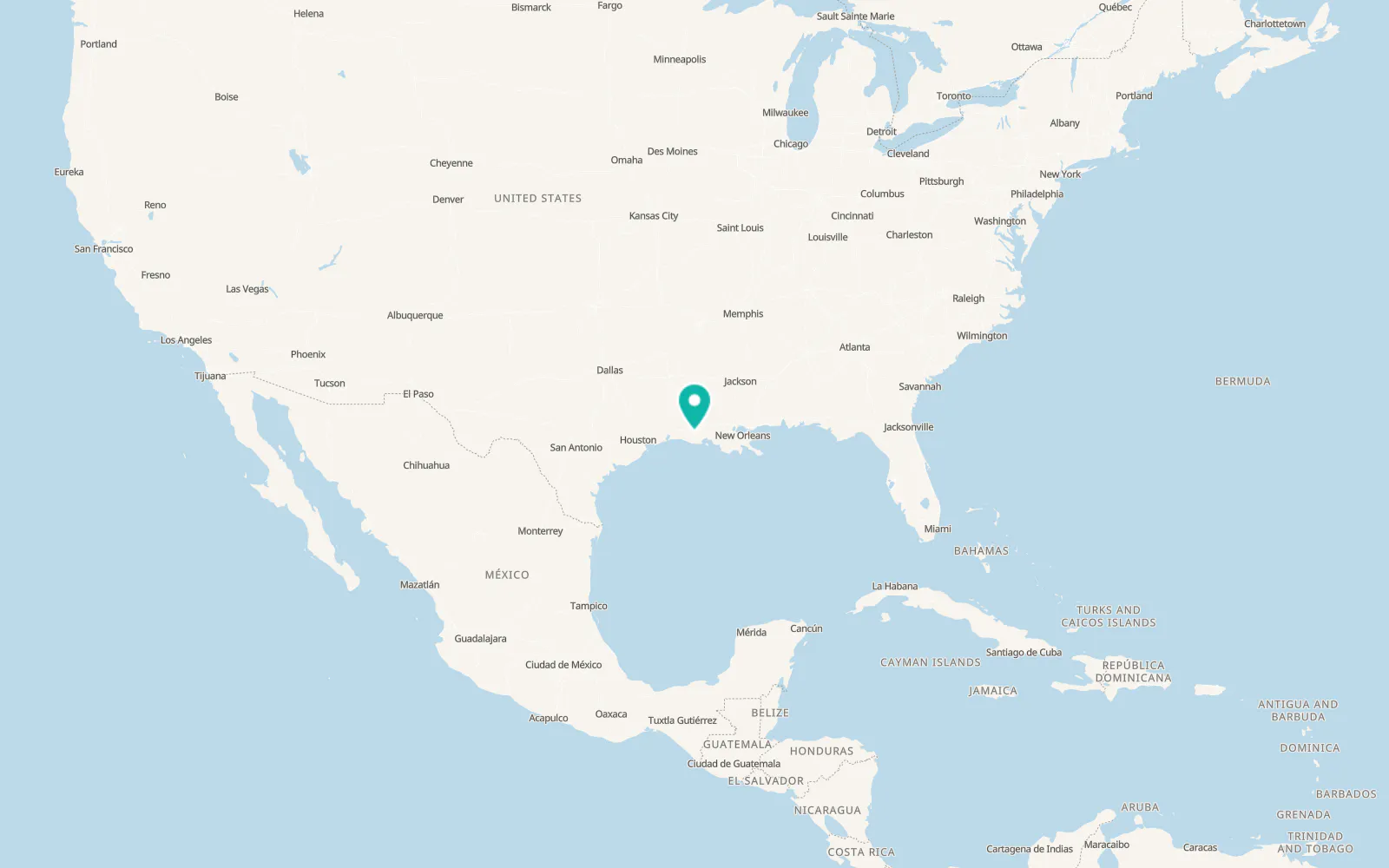 Map of Gueydan