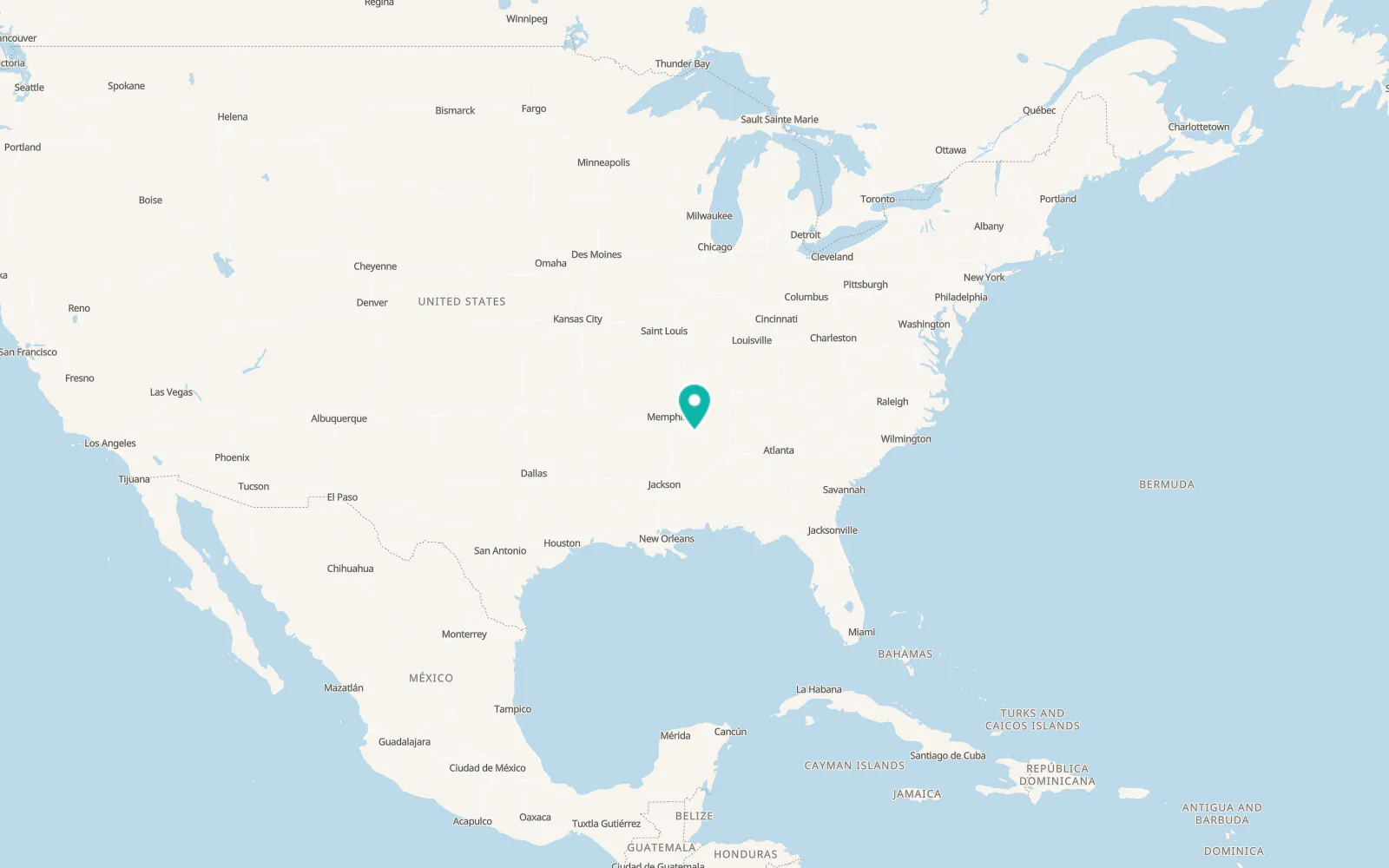 Map of Guntown