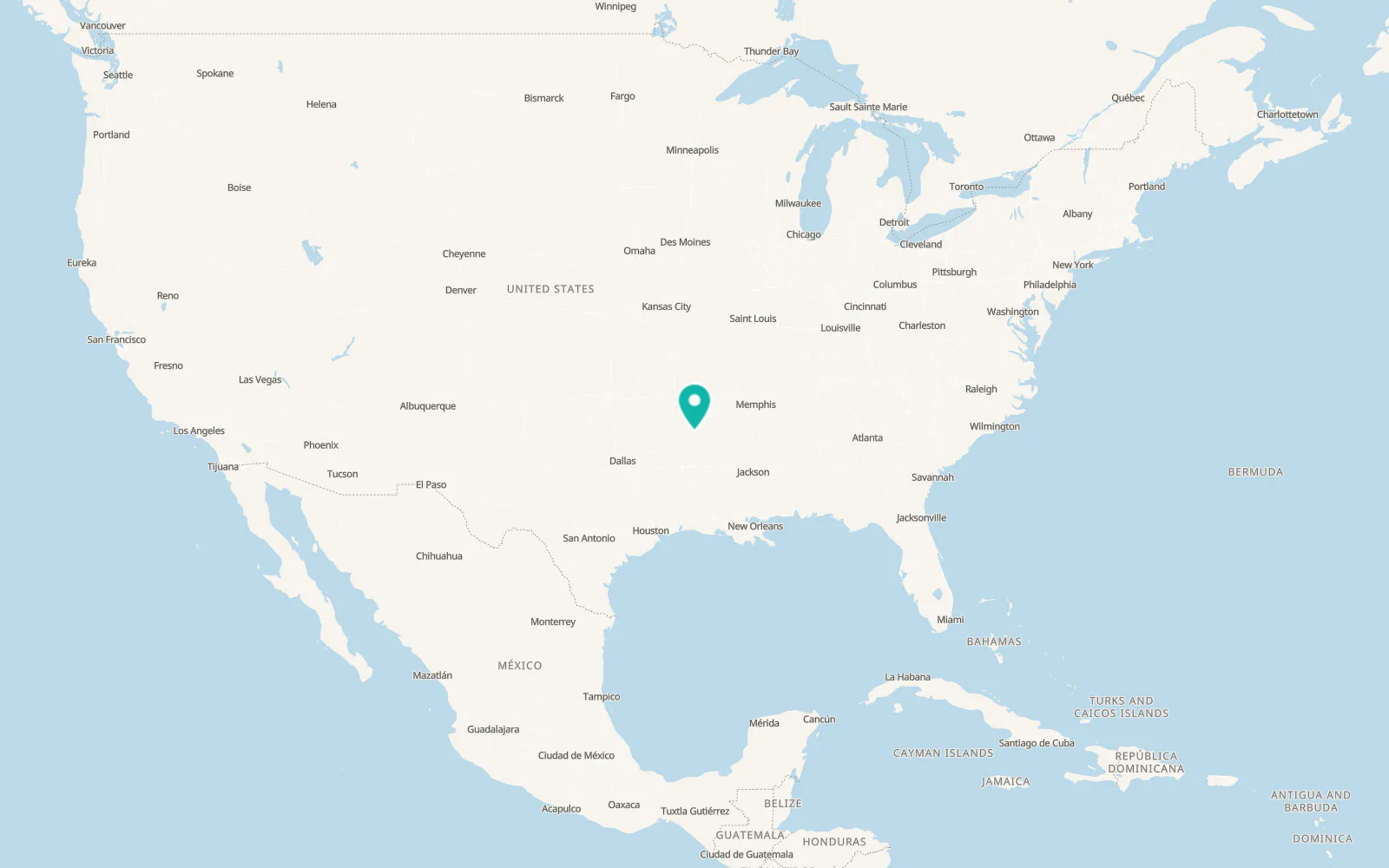 Map of Gurdon