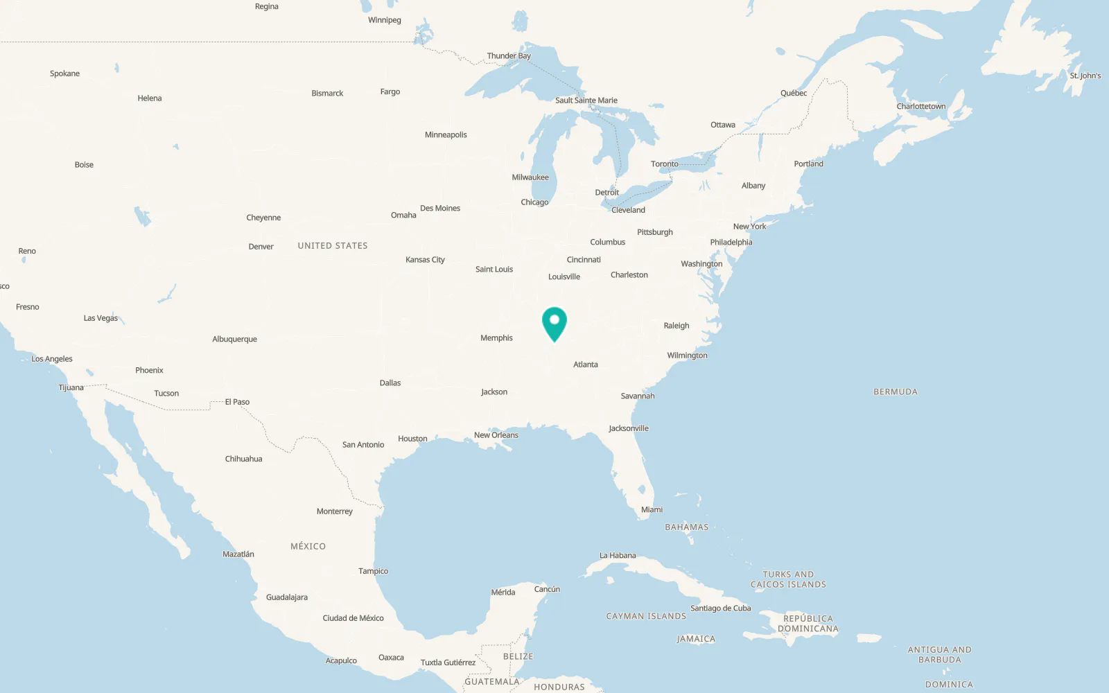 Map of Gurley