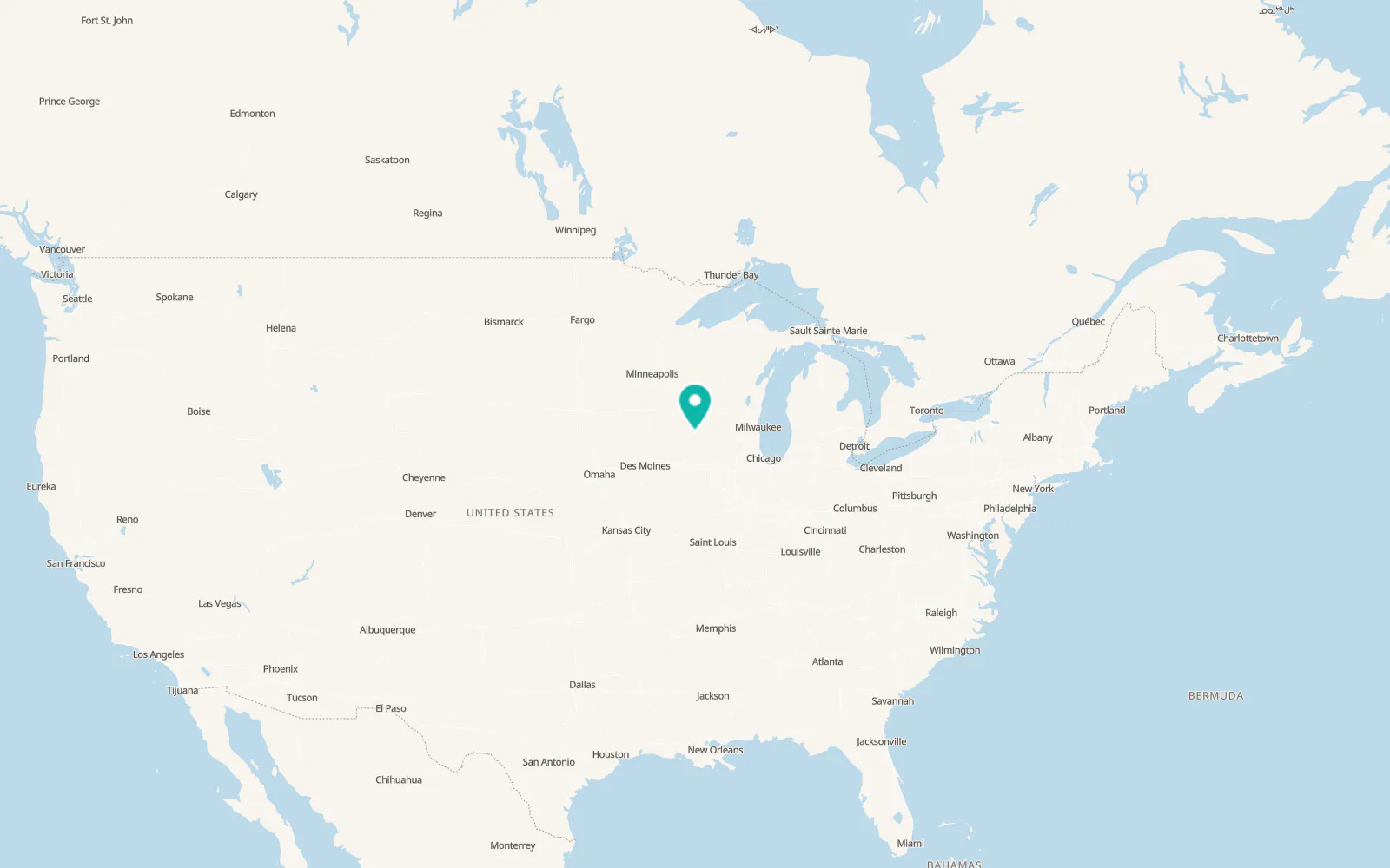 Map of Guttenberg