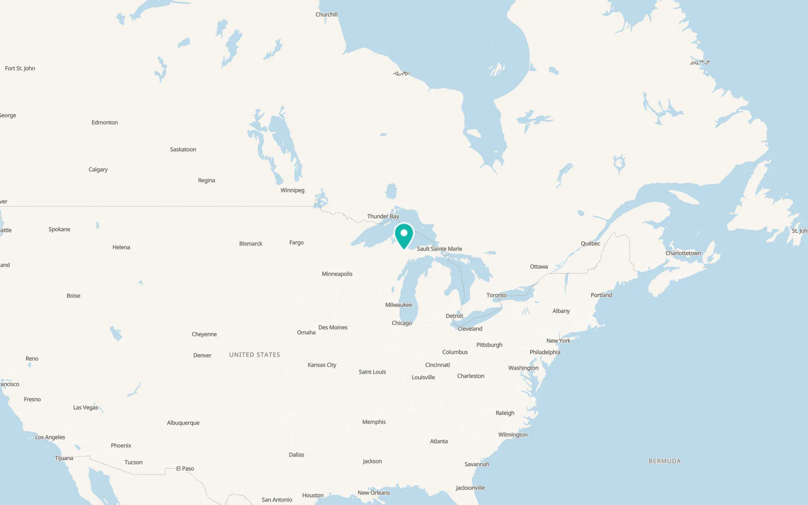 Map of Gwinn