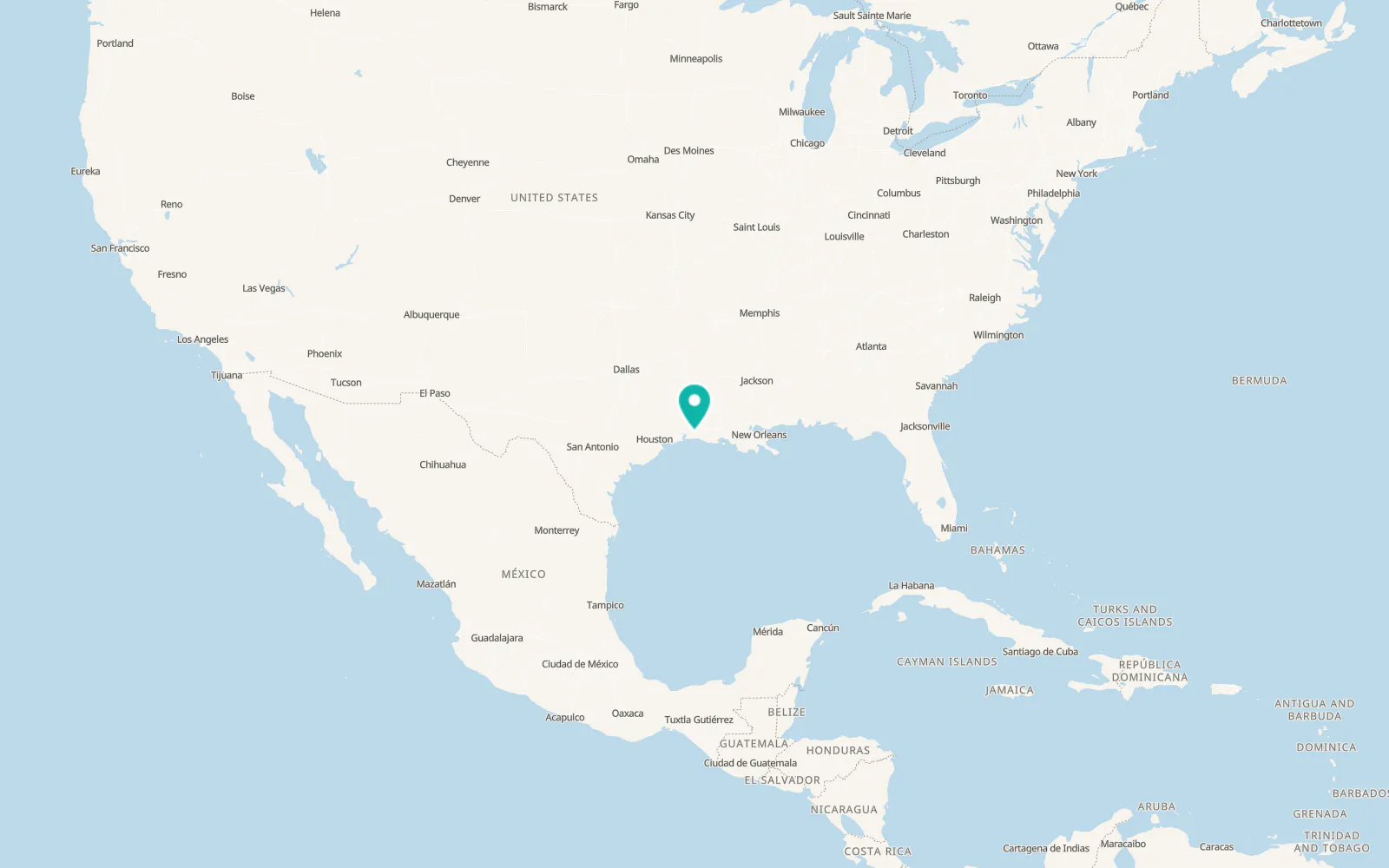 Map of Hackberry