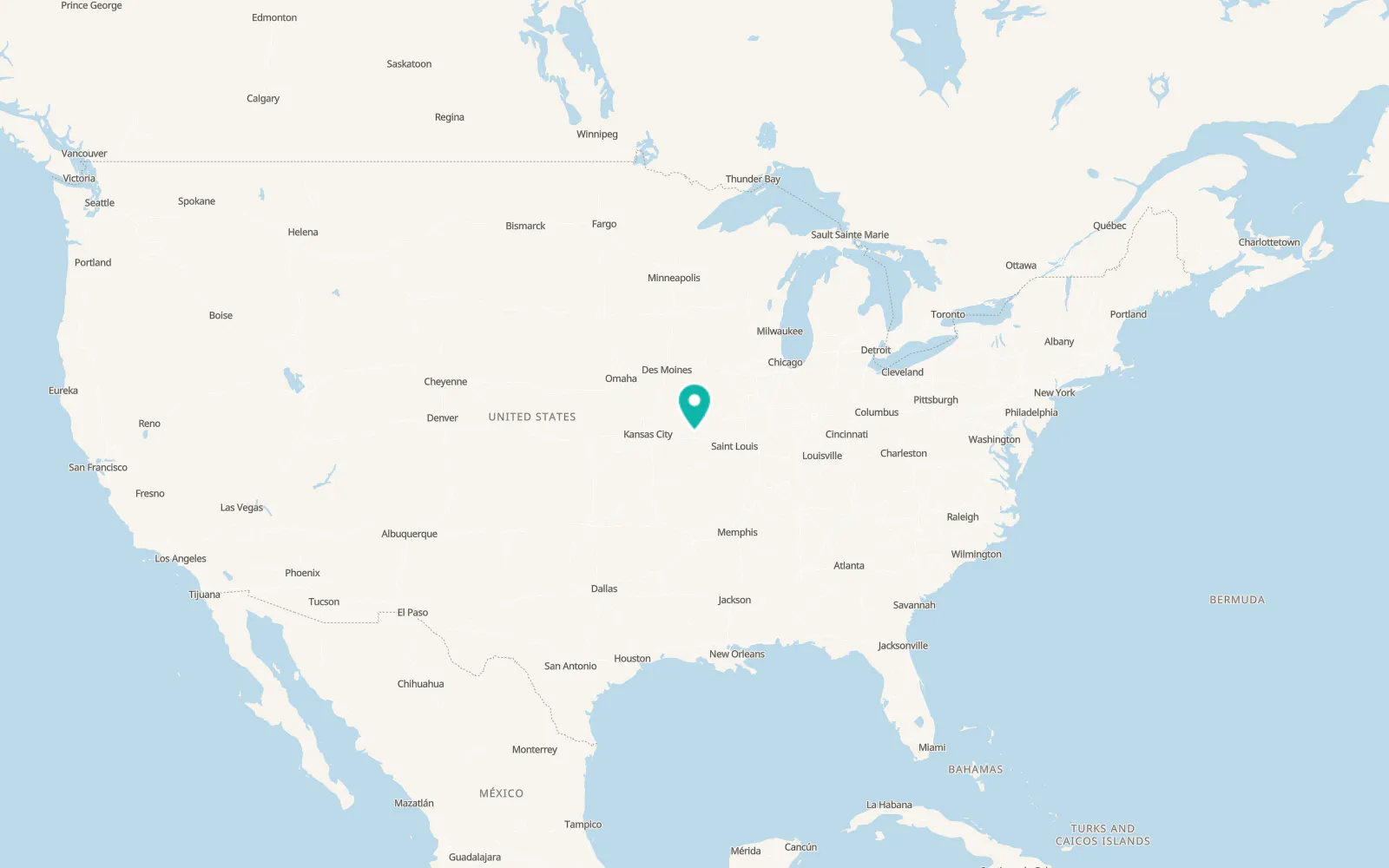 Map of Hallsville