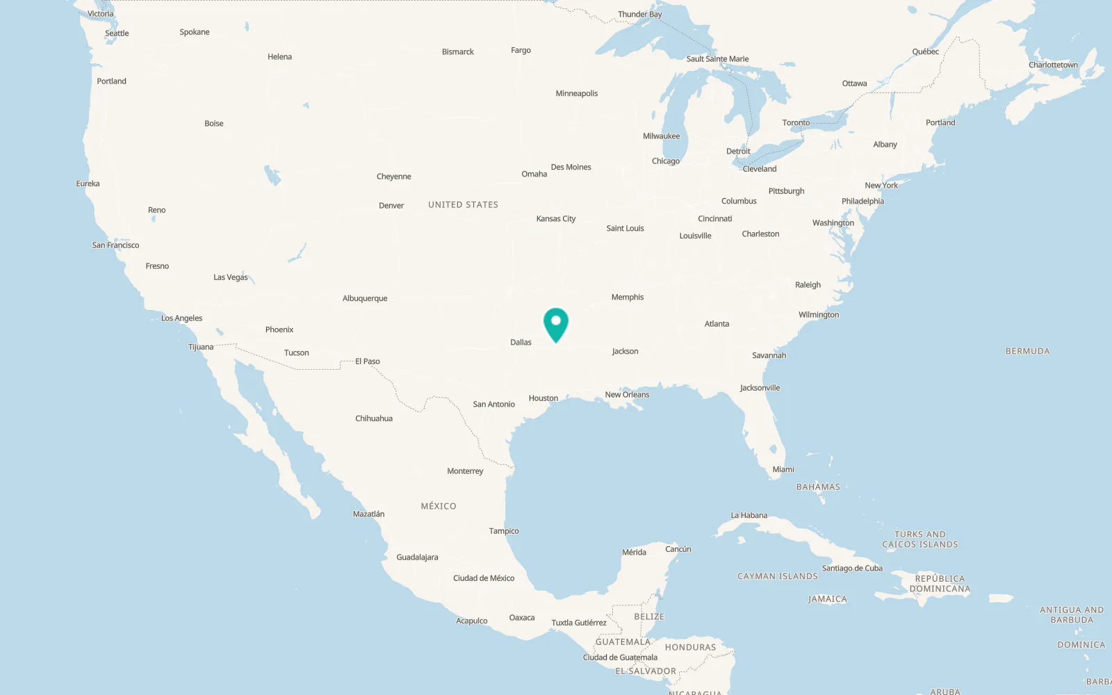 Map of Hallsville