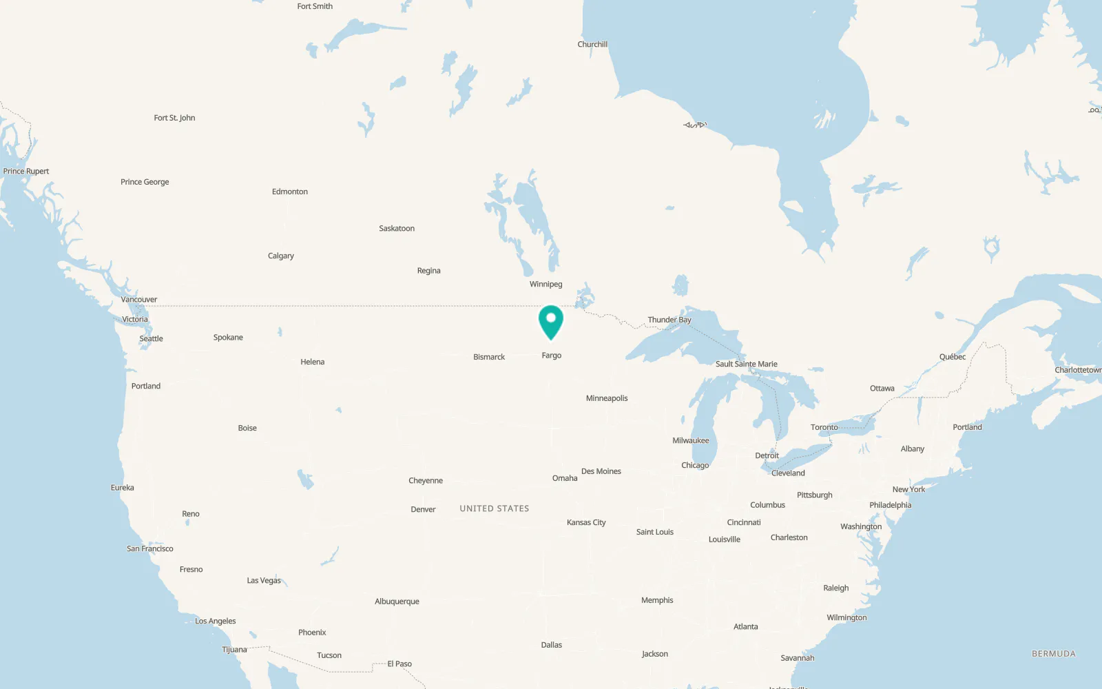 Map of Halstad
