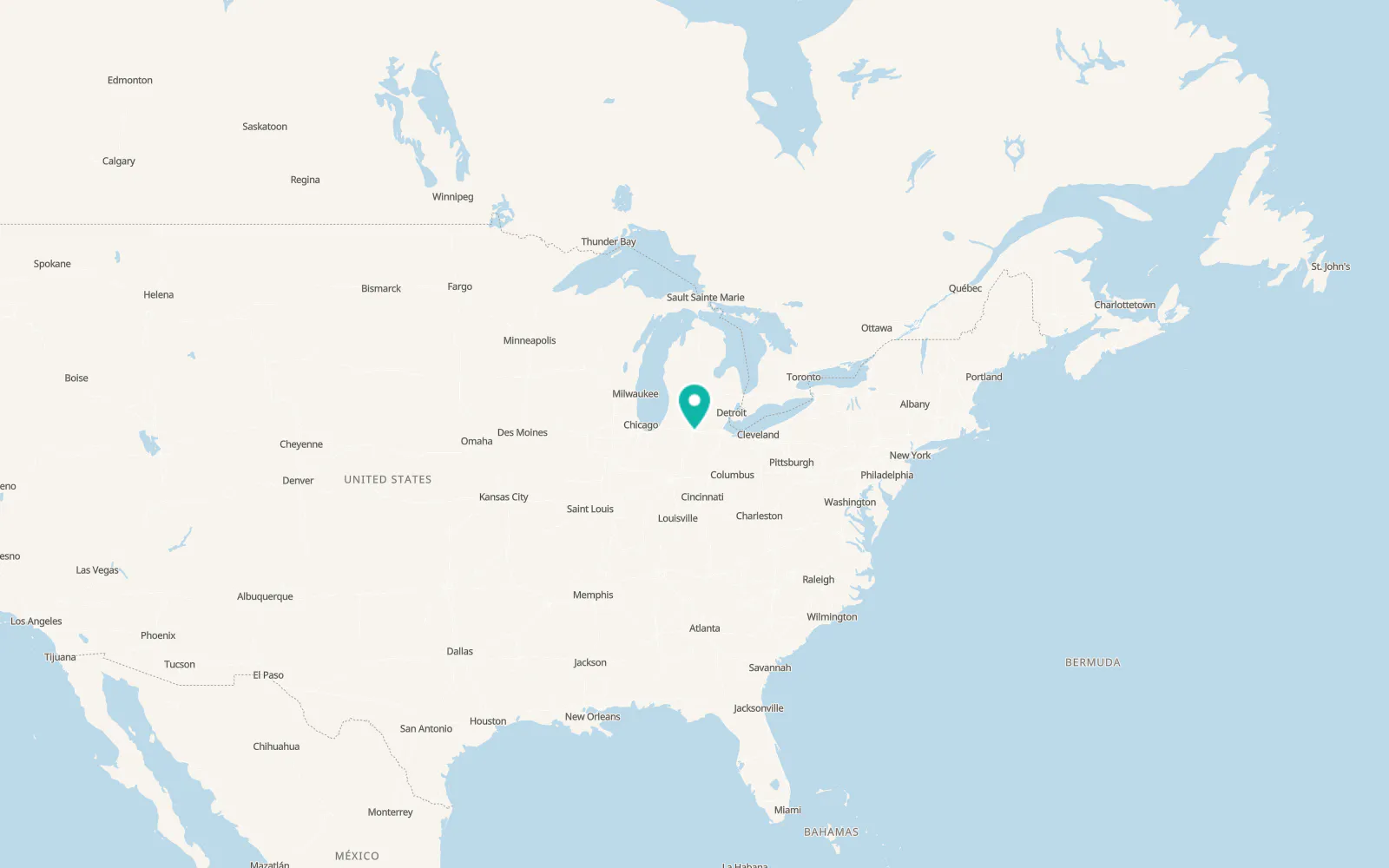 Map of Hamilton