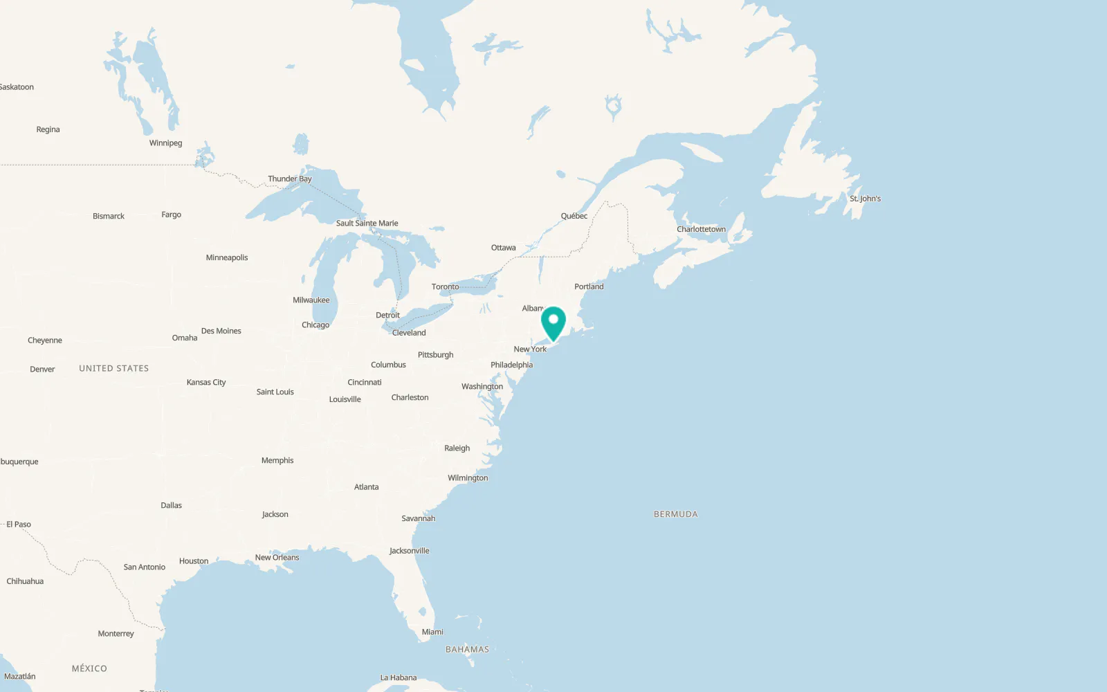 Map of Hampton Bays