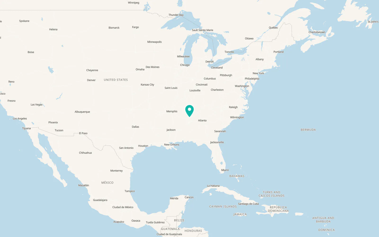 Map of Hanceville