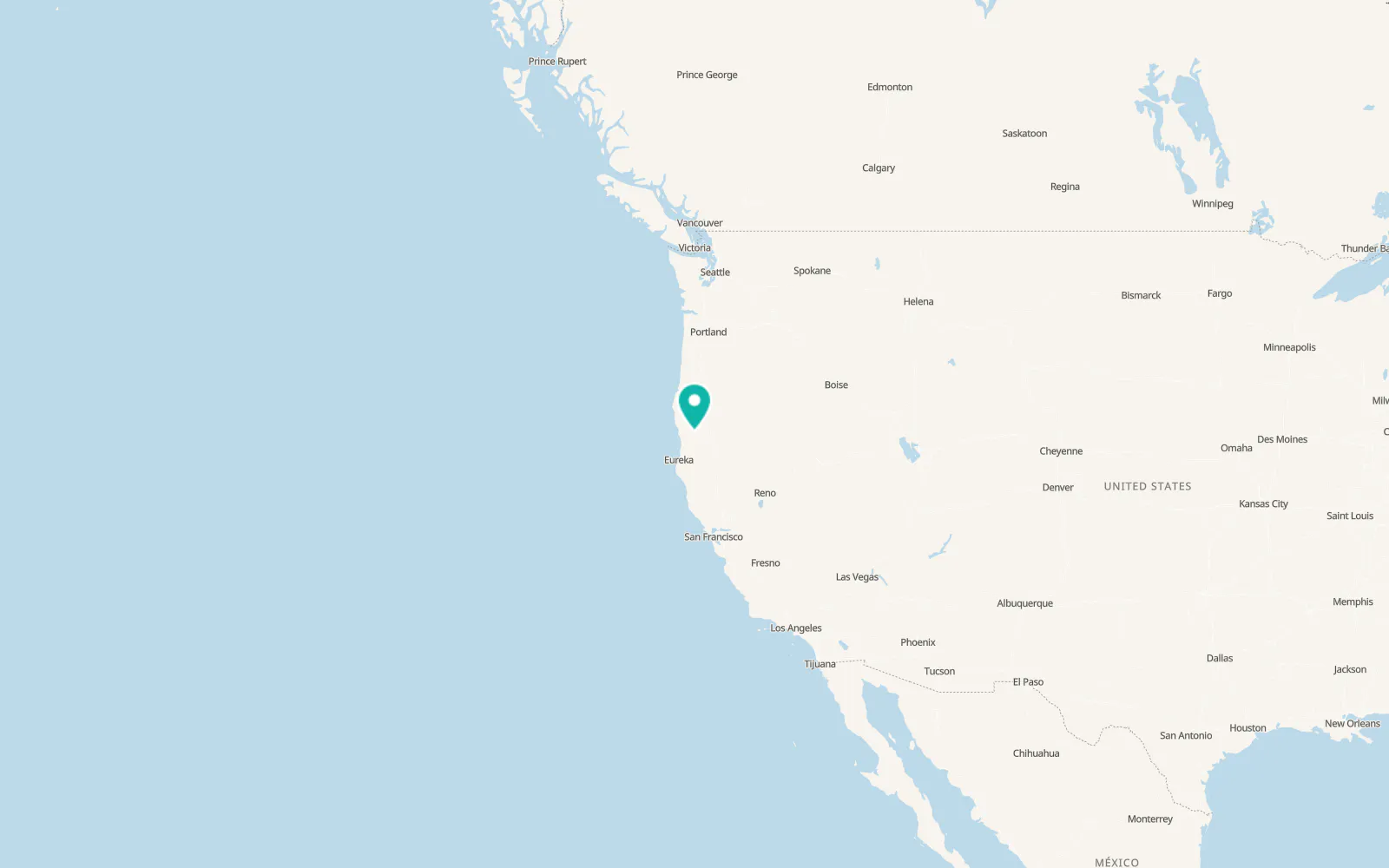 Map of Happy Camp