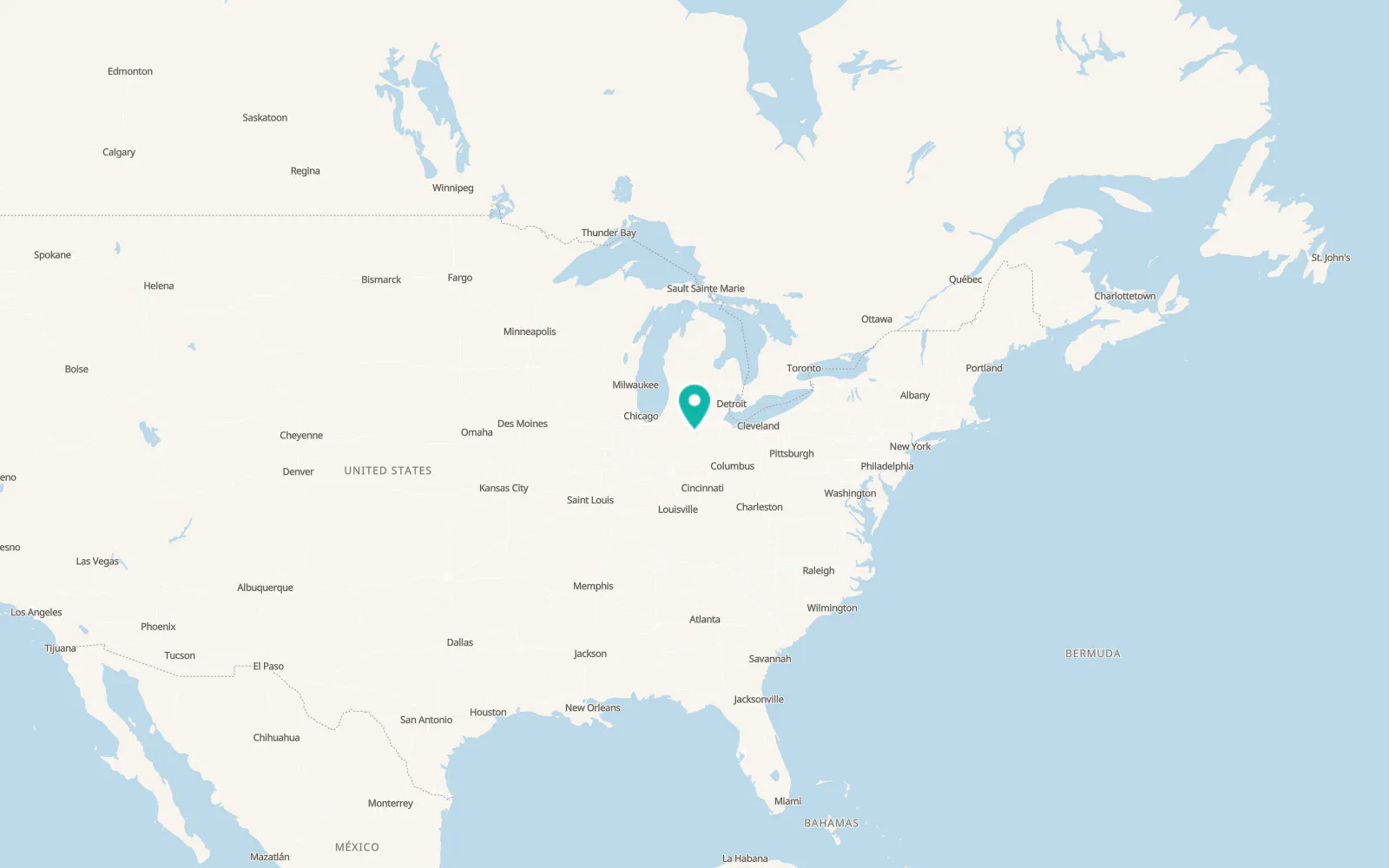 Map of Harlan