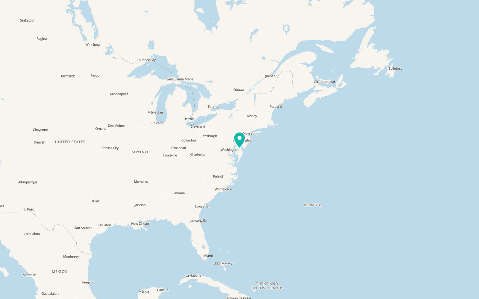 Map of Harrington