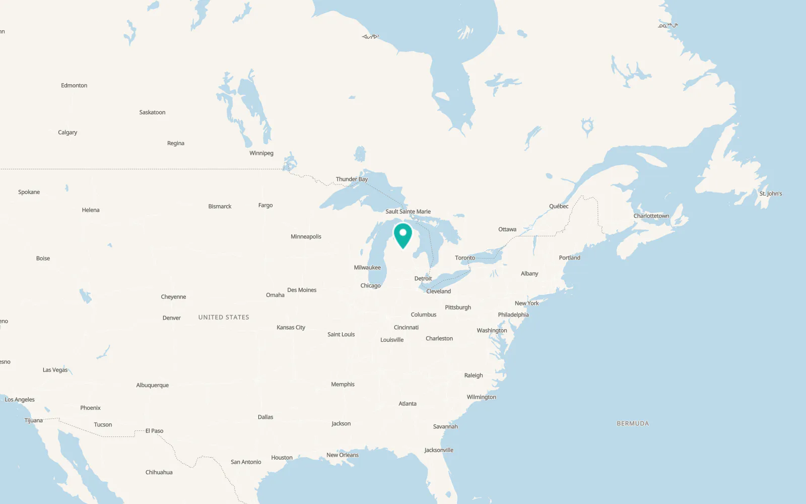 Map of Harrison