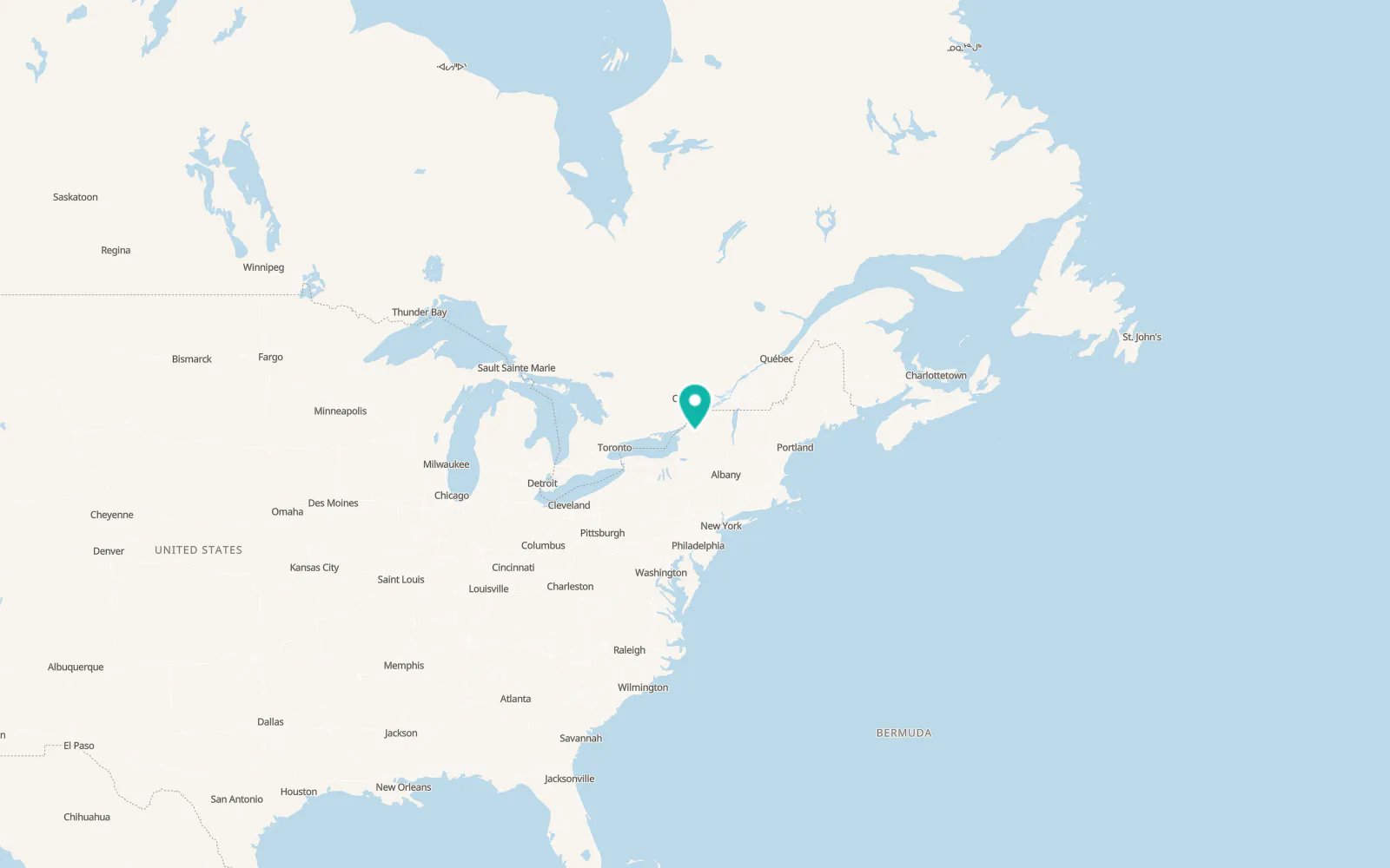 Map of Harrisville