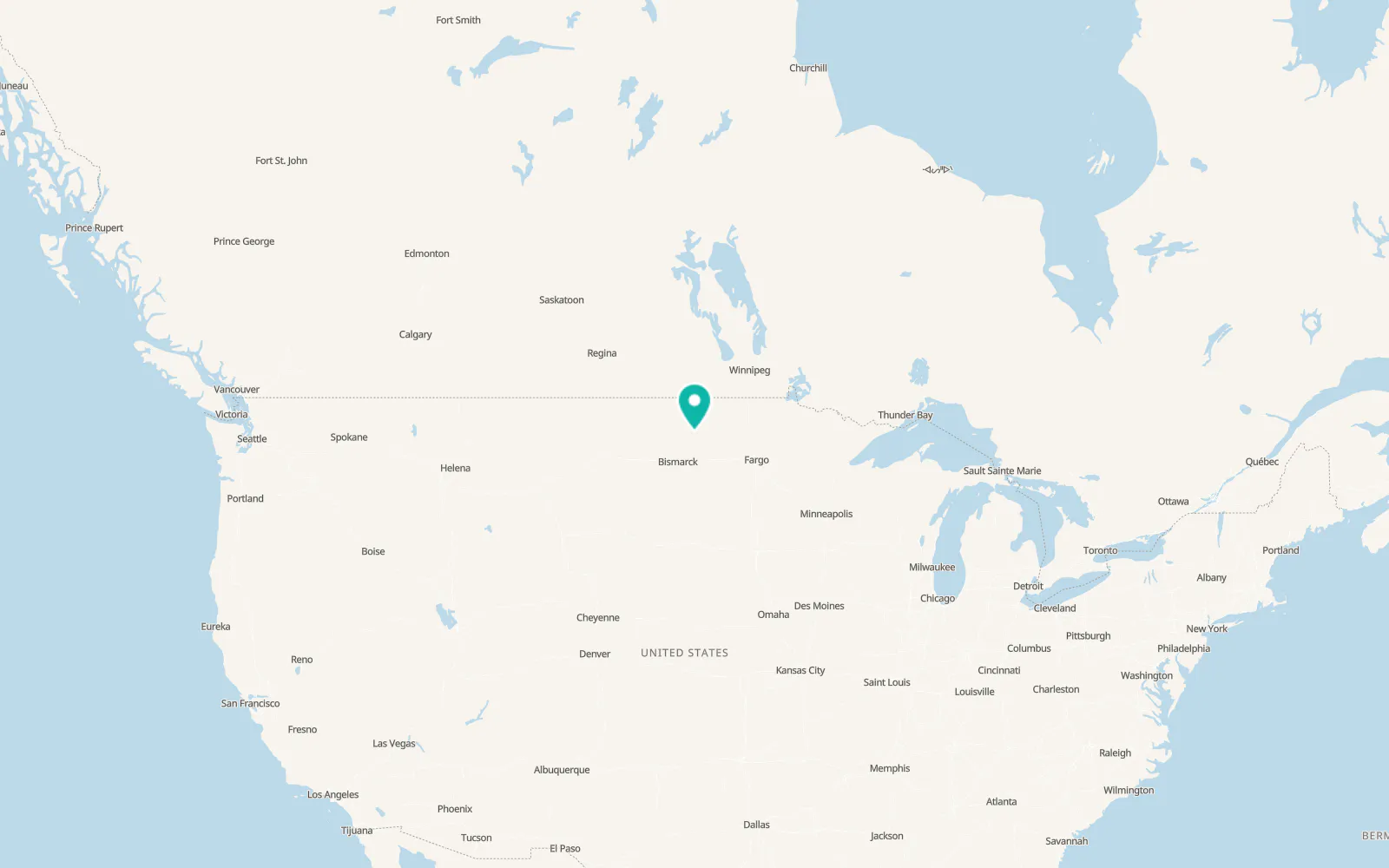 Map of Harvey