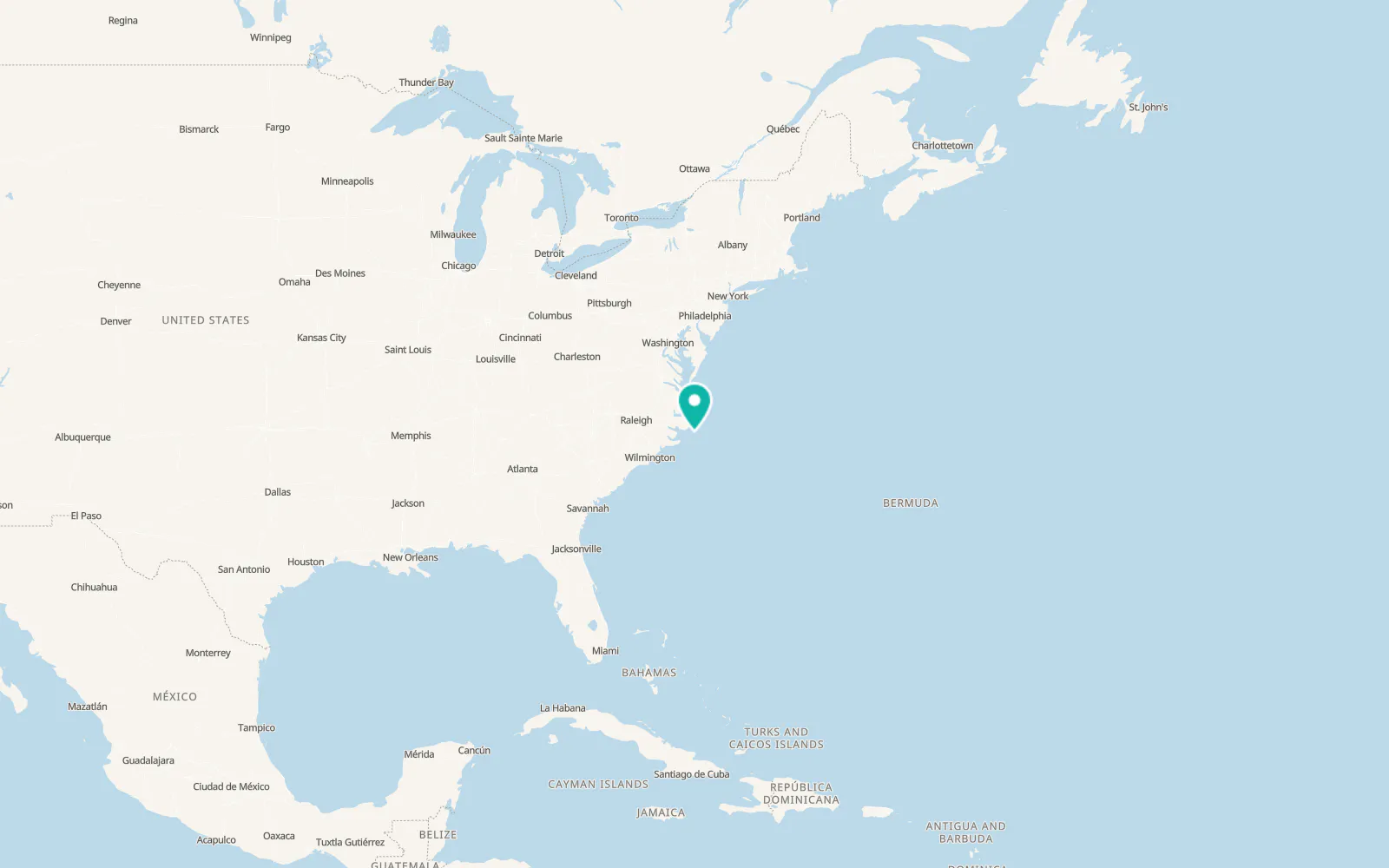 Map of Hatteras