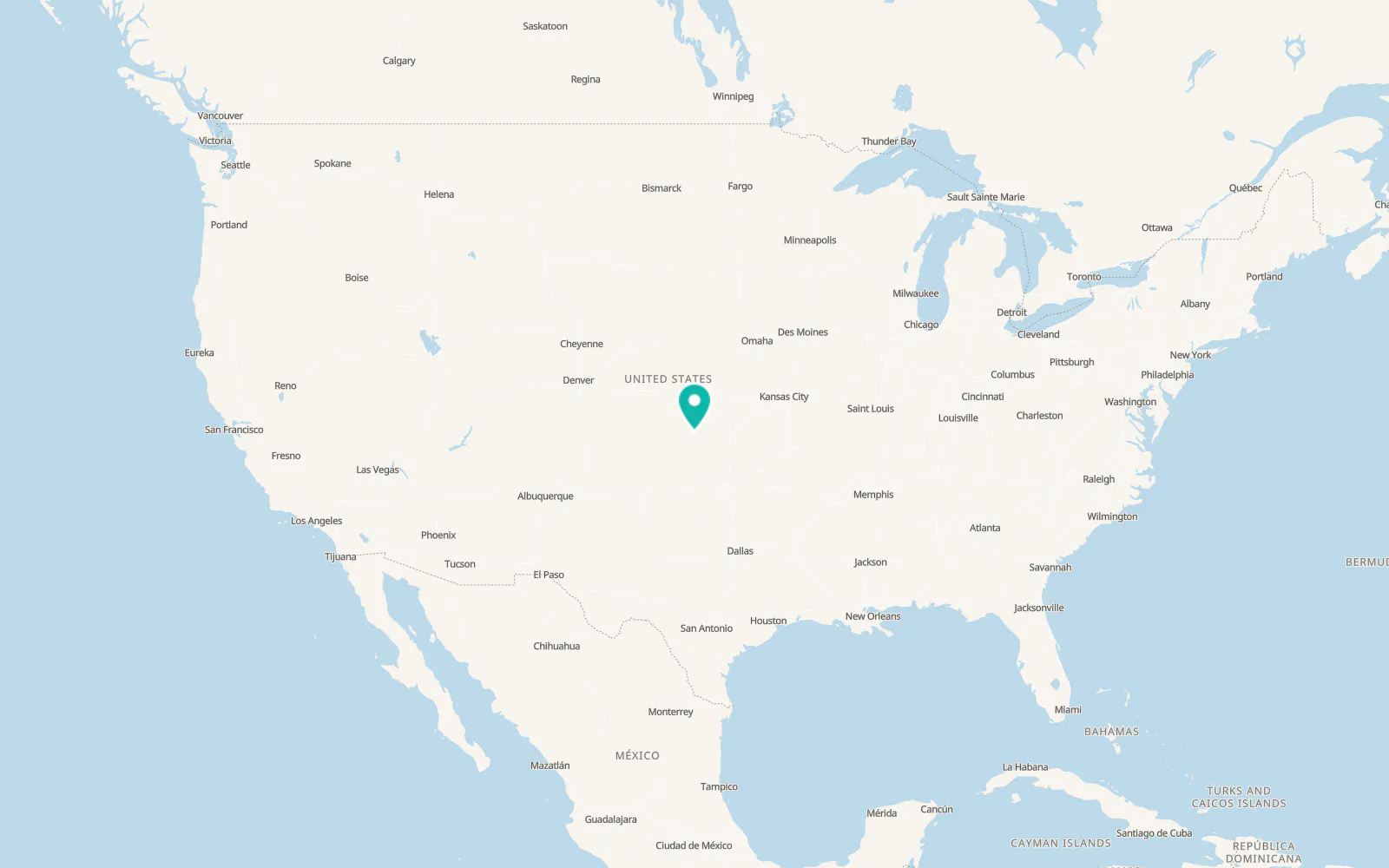 Map of Haviland