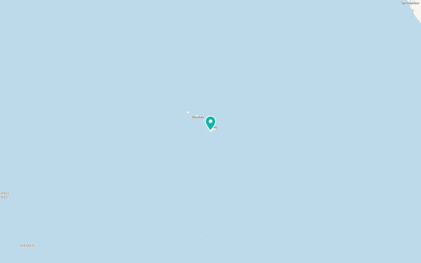 Map of Hawaiian Ocean View