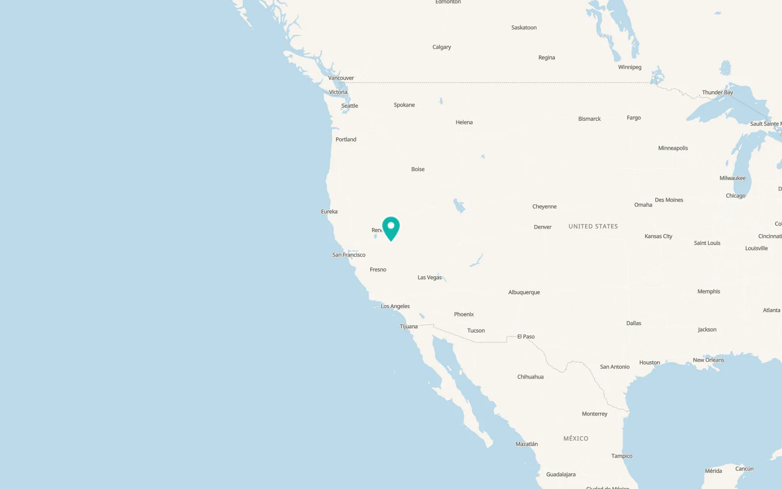 Map of Hawthorne
