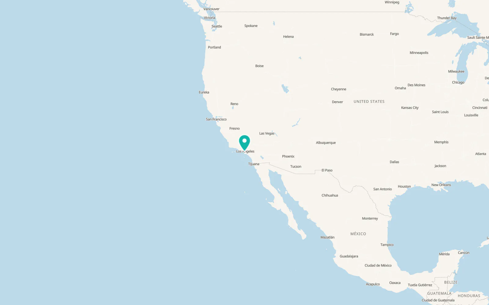 Map of Hawthorne