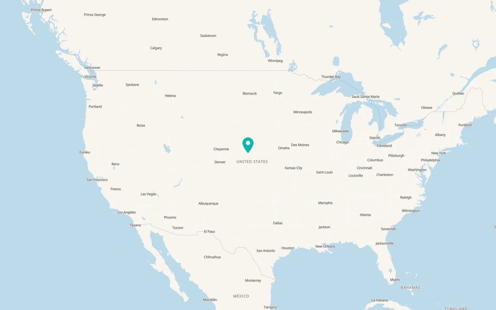 Map of Hayes Center