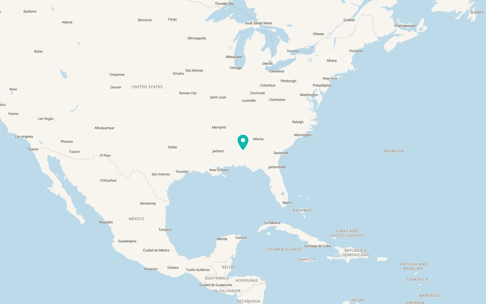 Map of Hayneville