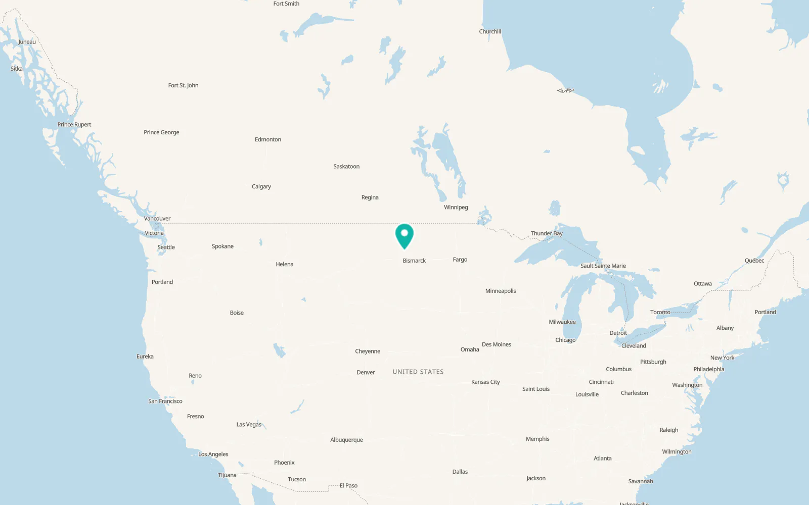 Map of Hazen