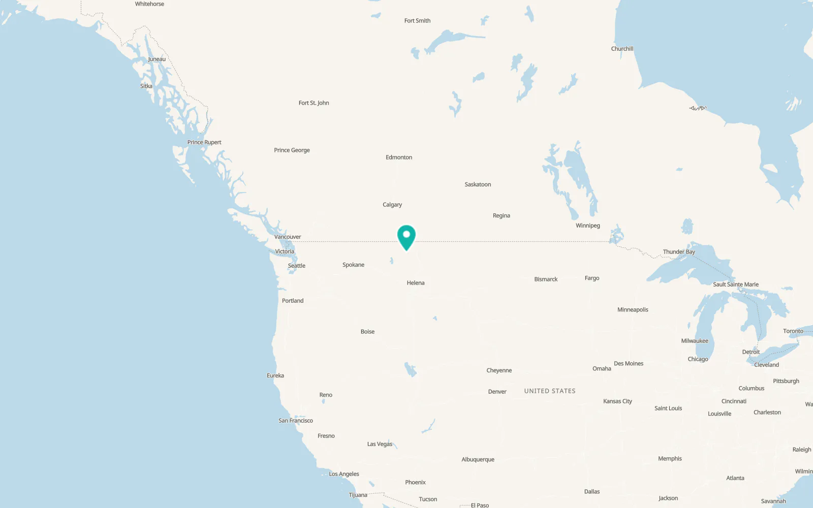 Map of Heart Butte