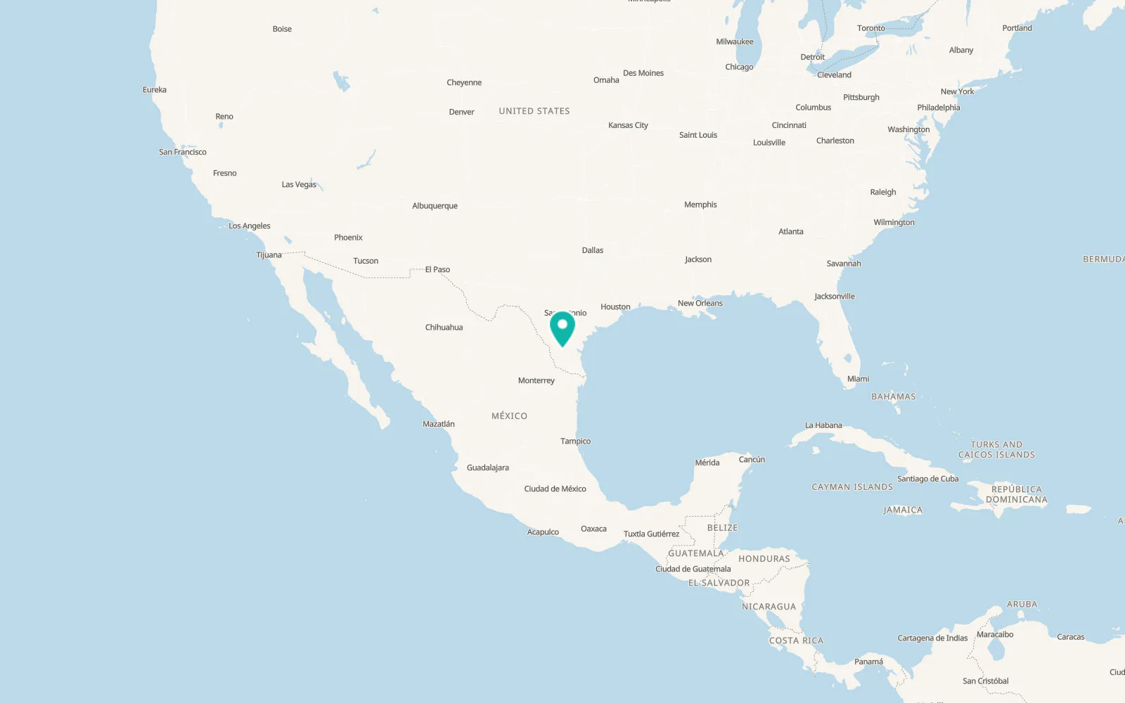Map of Hebbronville