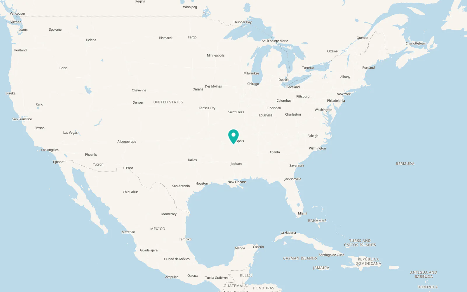 Map of Helena-West Helena