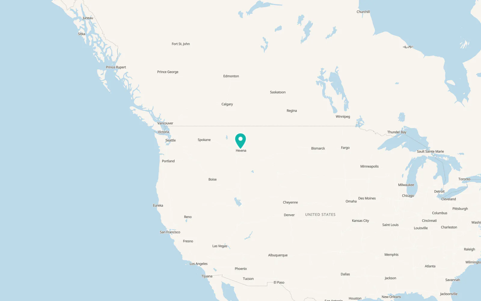 Map of Helena West Side