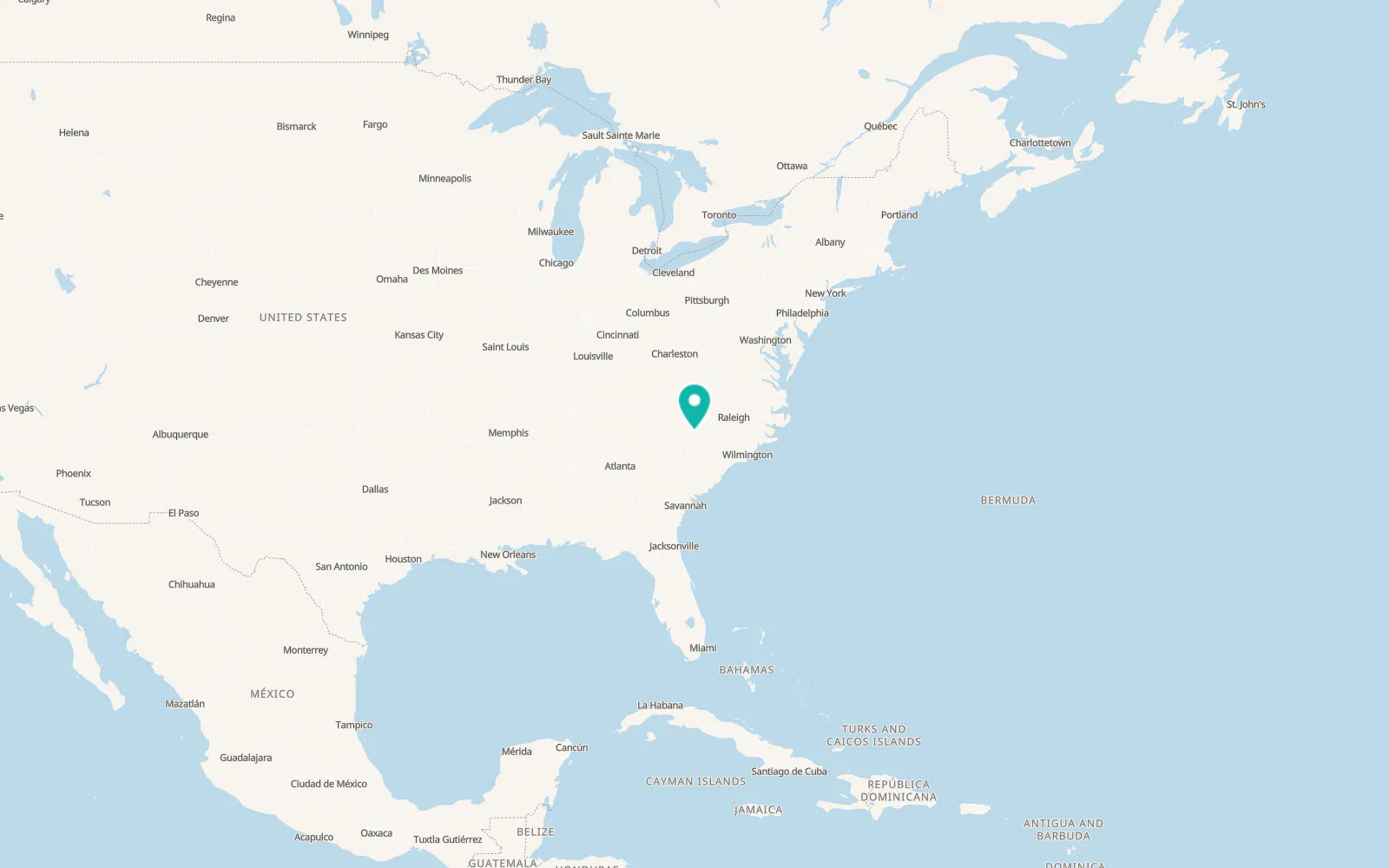 Map of Hemby Bridge