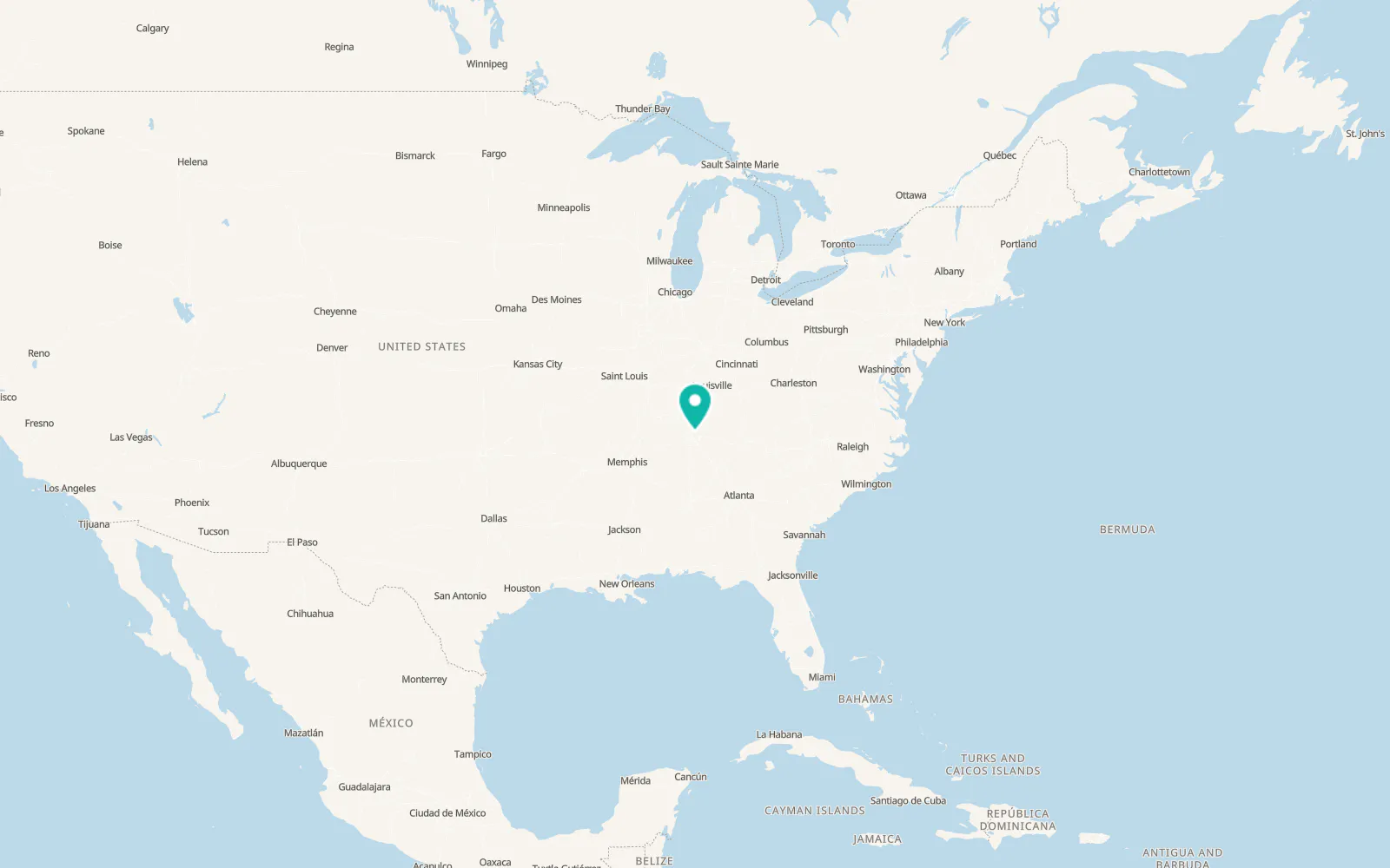 Map of Hendersonville