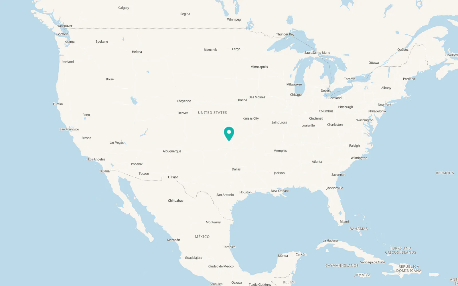 Map of Hennessey