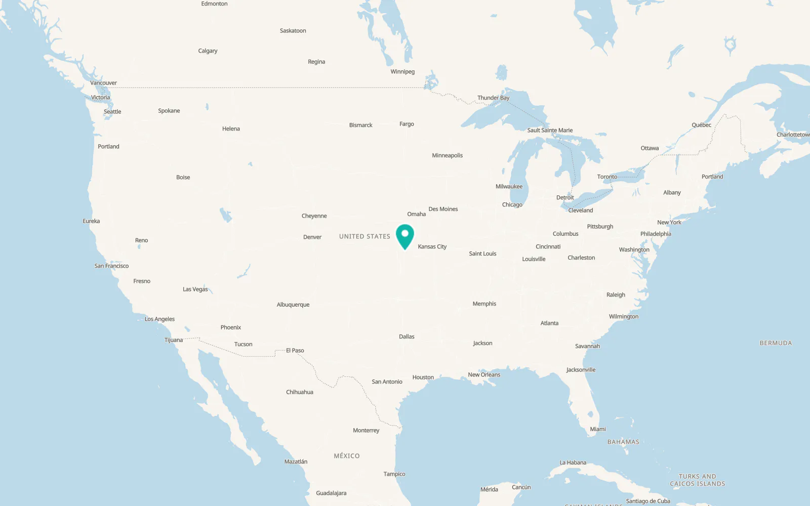 Map of Herington
