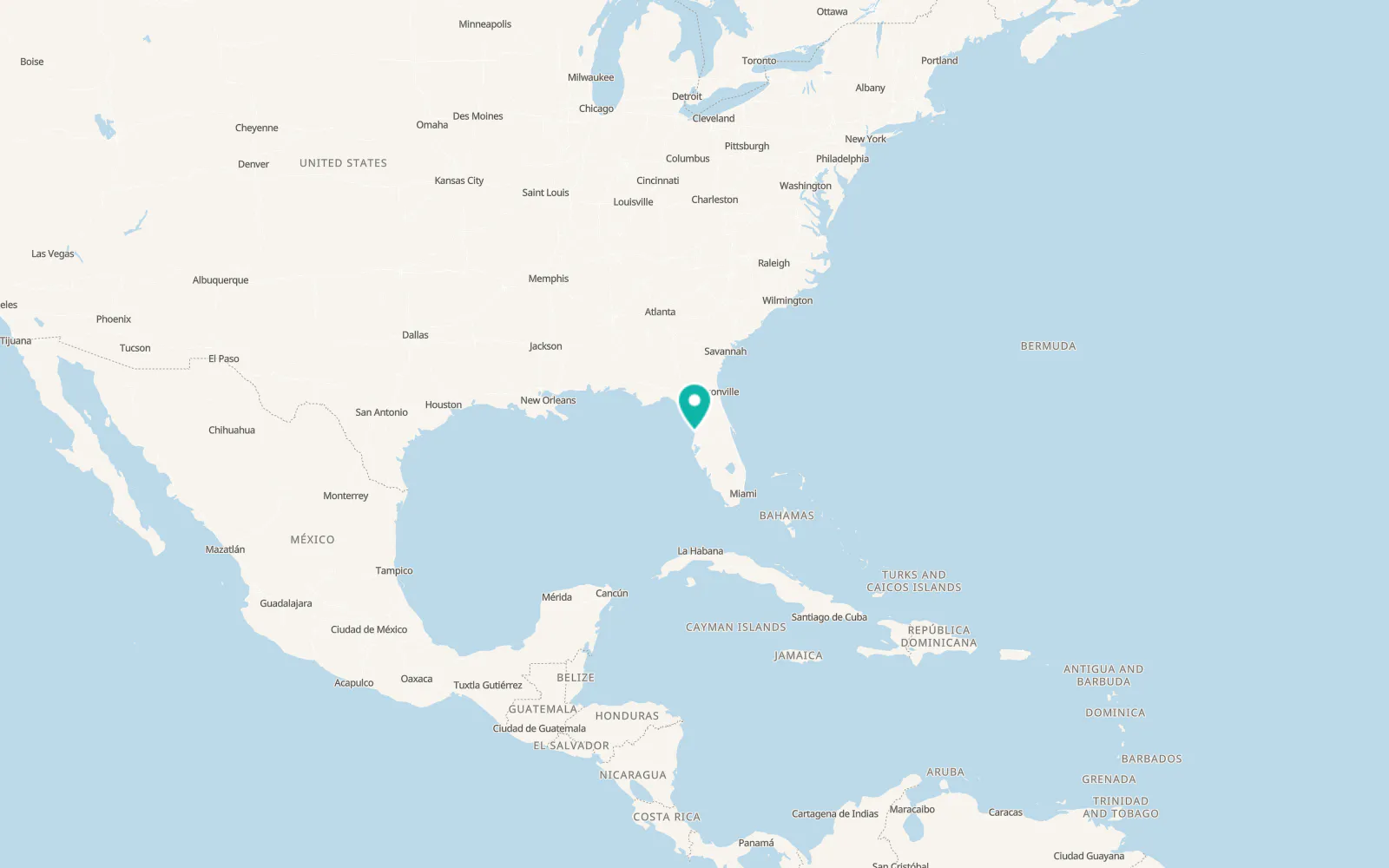 Map of Hernando Beach