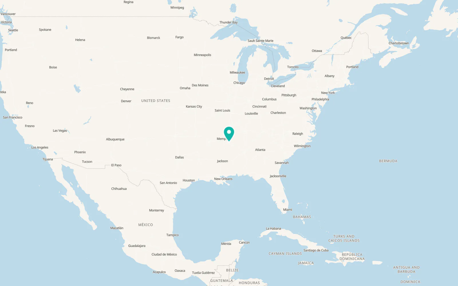 Map of Hickory Flat
