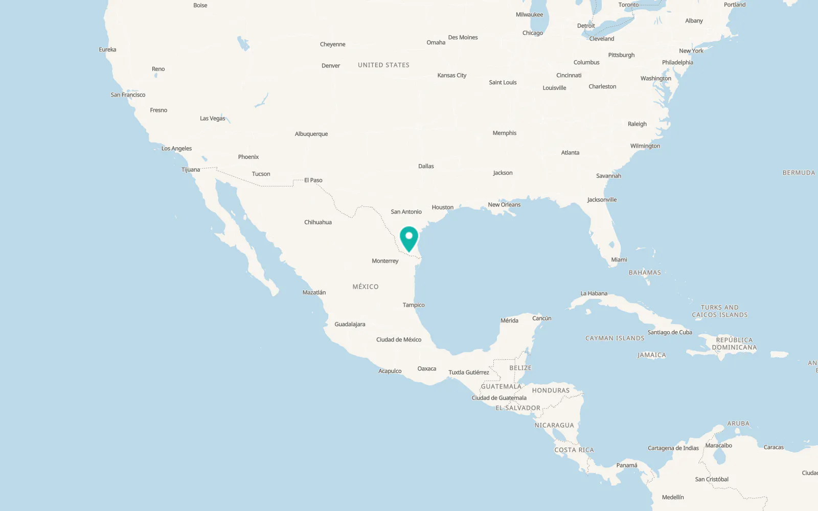 Map of Hidalgo