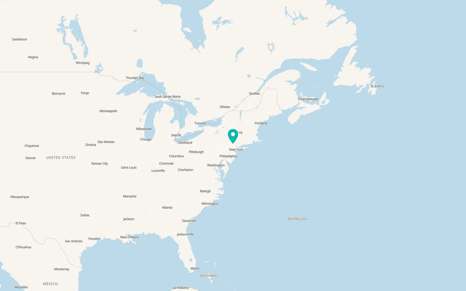 Map of Highland Lake