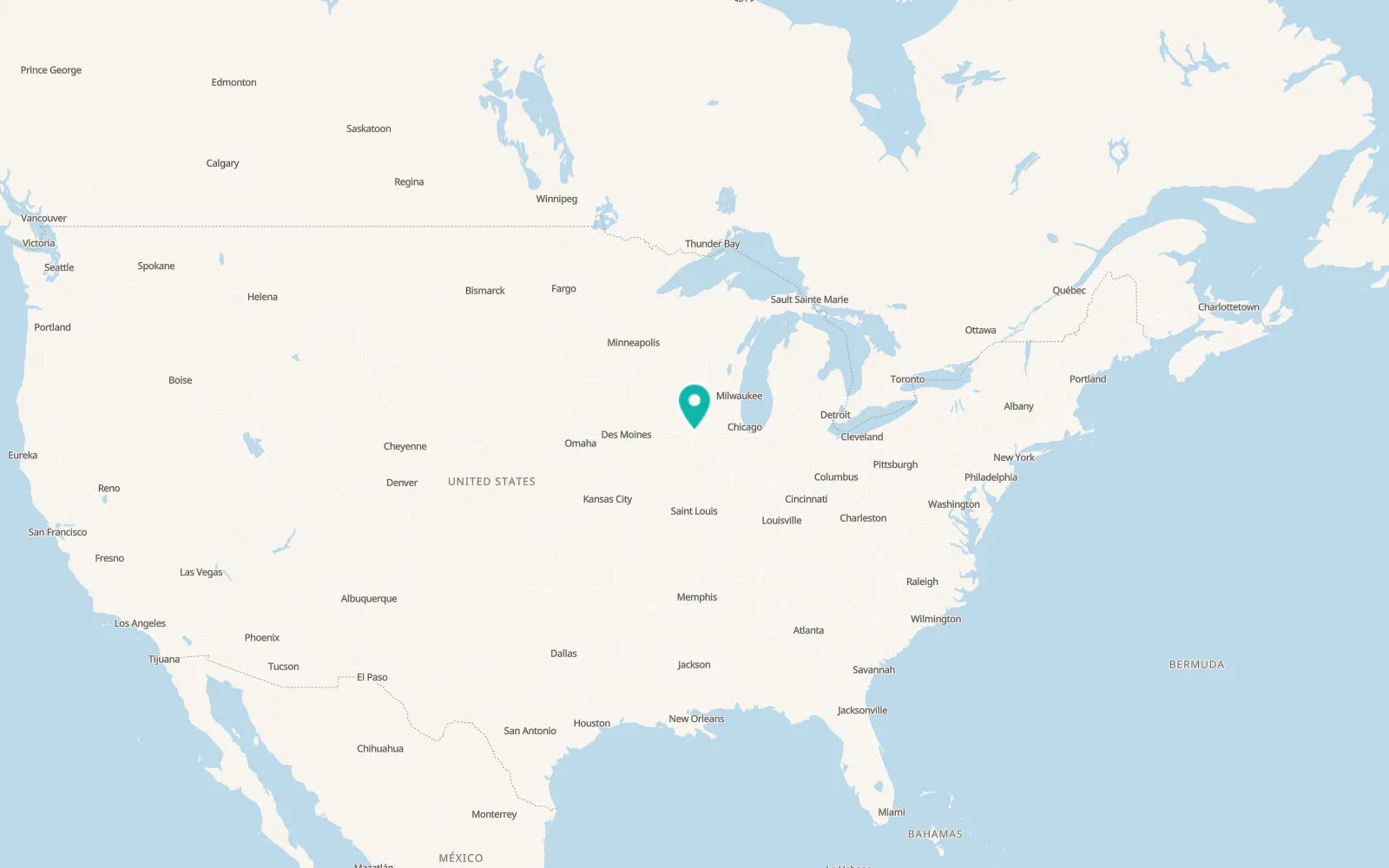 Map of Hillsdale