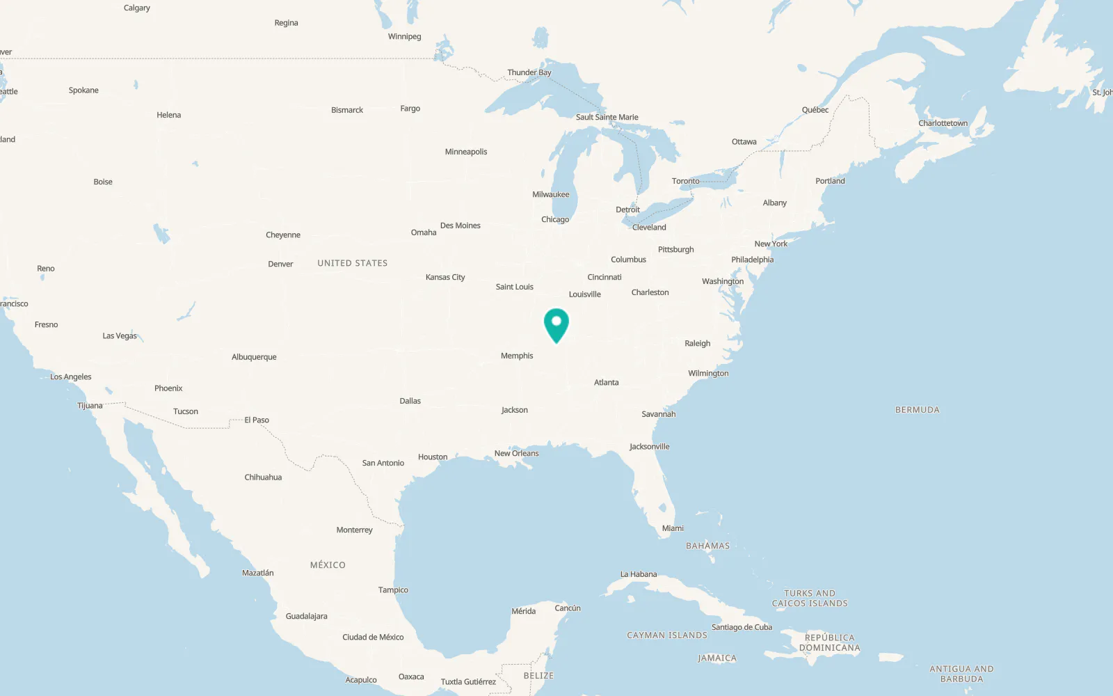 Map of Hohenwald