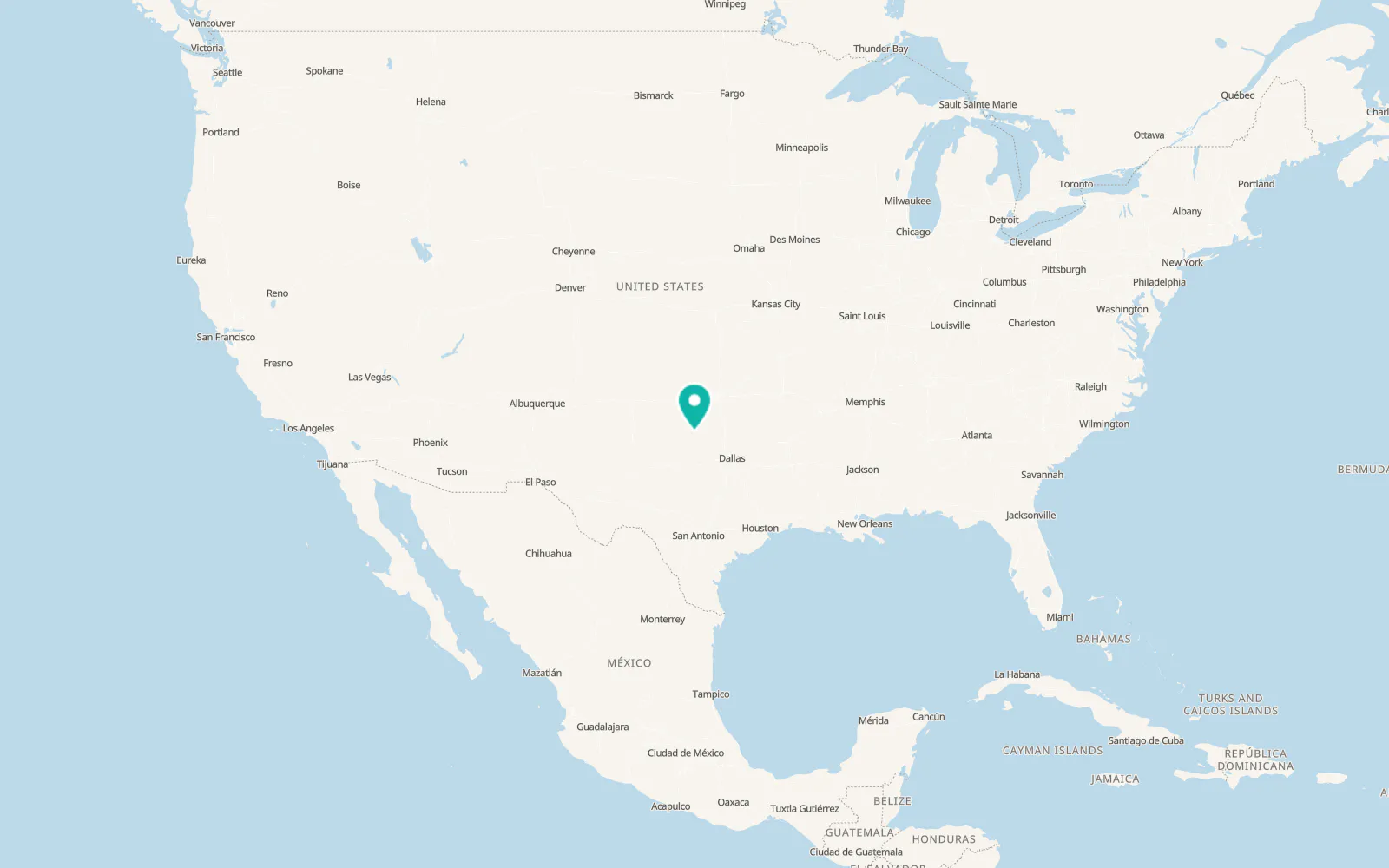 Map of Holliday
